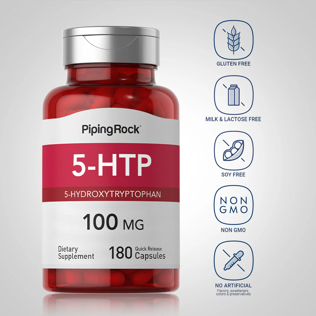 5-HTP, 100 mg, 180 Quick Release Capsules - Image 6