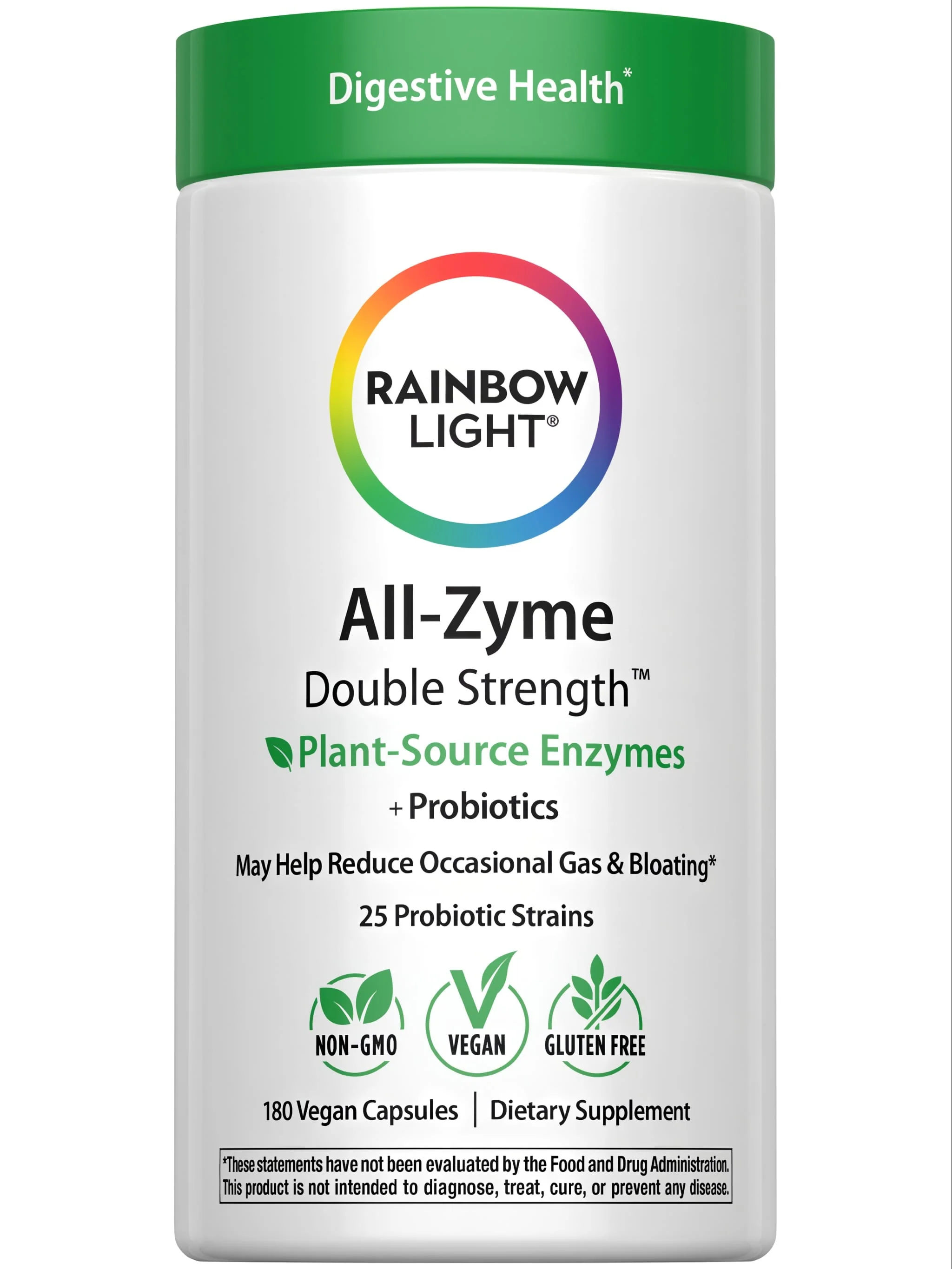 Advanced Enzyme System Double Strength All-Zyme, 180 Vegan Capsules