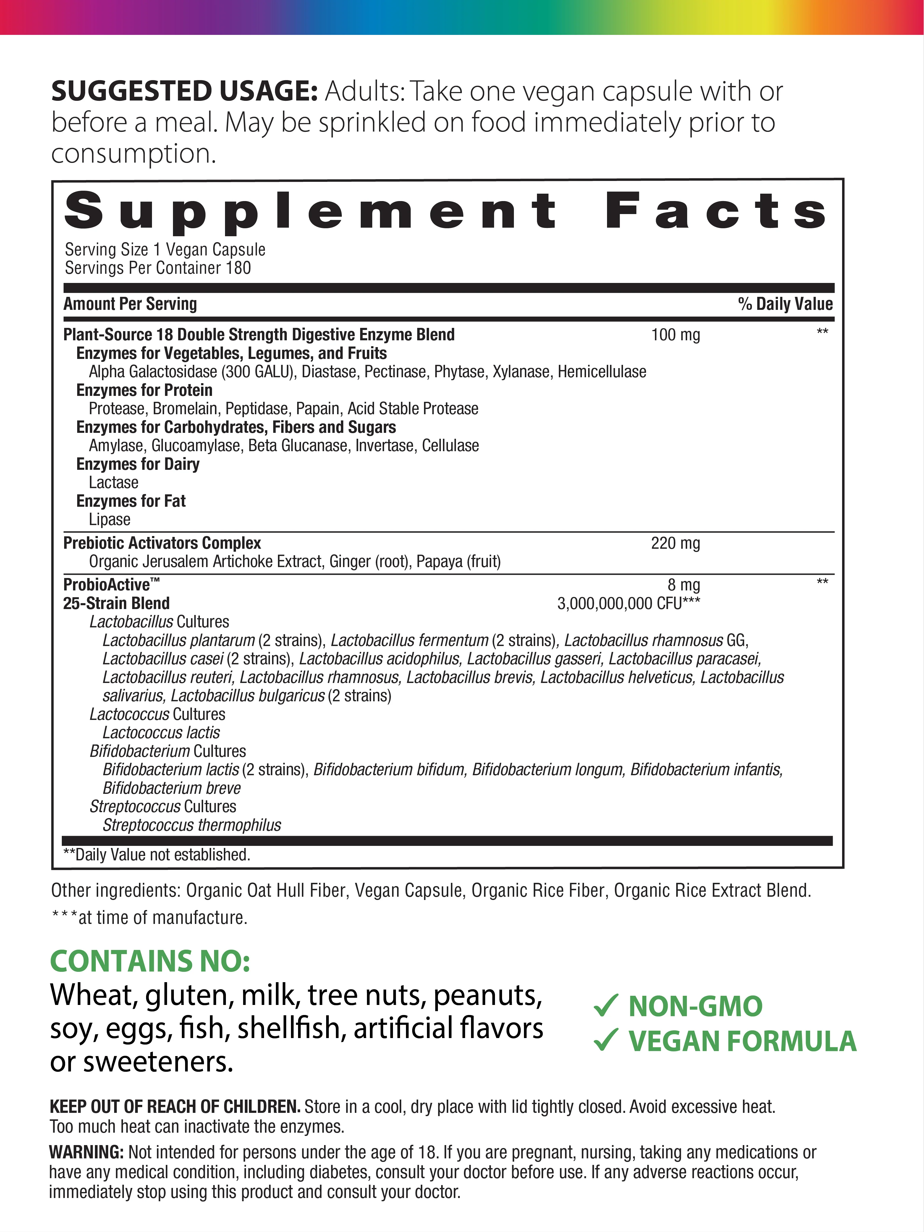 Advanced Enzyme System Double Strength All-Zyme, 180 Vegan Capsules - Image 3