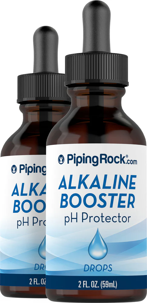 Alkaline Booster pH Protector Drops, 2 fl oz (59 mL) Dropper Bottle, 2 Dropper Bottles