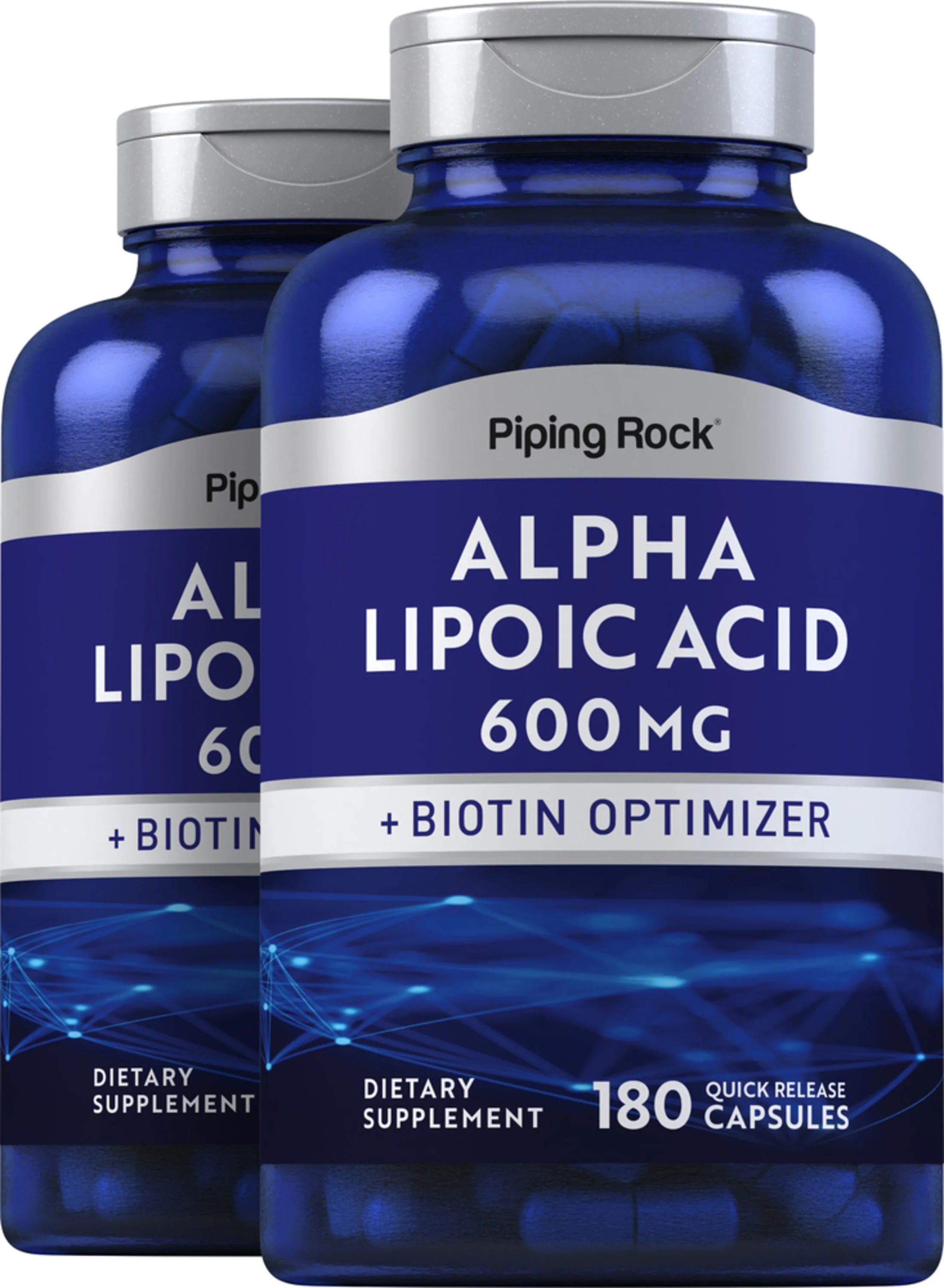 Alpha Lipoic Acid, 600 mg, 180 Quick Release Capsules, 2 Bottles