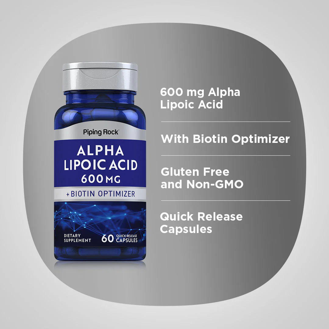 Alpha Lipoic Acid, 600 mg, 60 Quick Release Capsules - Image 5