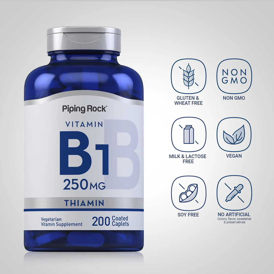 B-1 (Thiamin), 250 mg, 200 Coated Caplets - Image 4