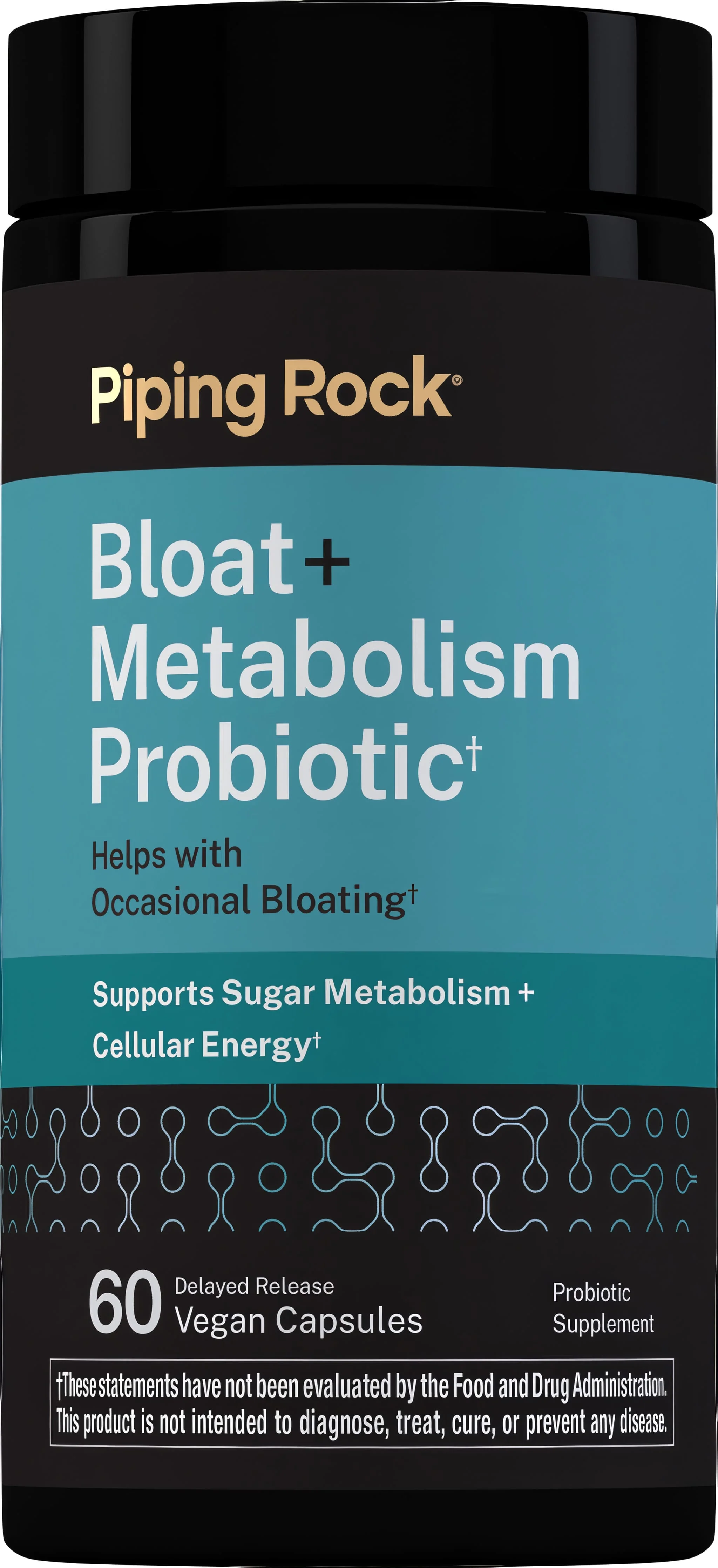 Bloat + Metabolism Probiotic, 60 Delayed Release Vegan Caps