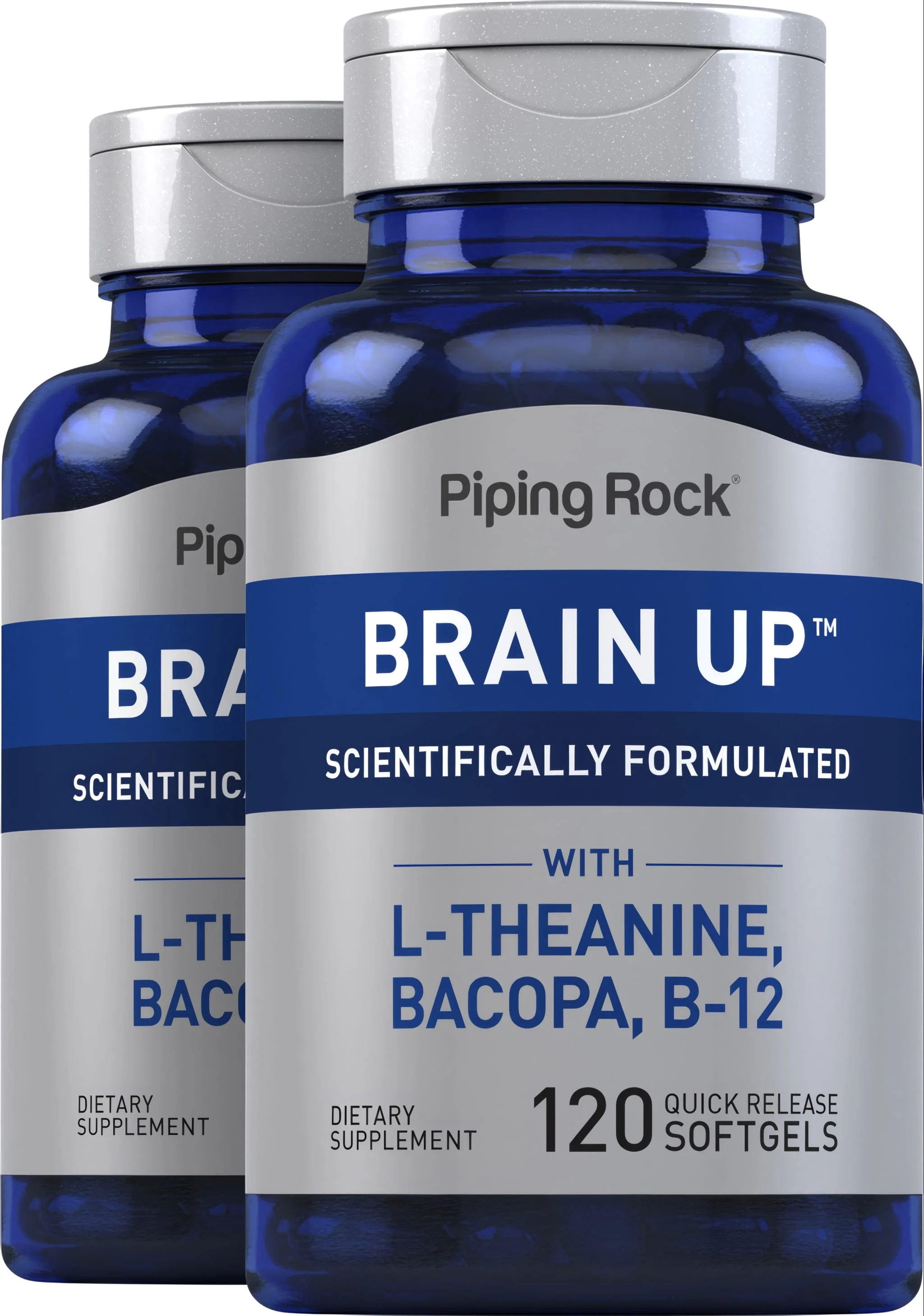 Brain Up, 120 Quick Release Softgels, 2 Bottles