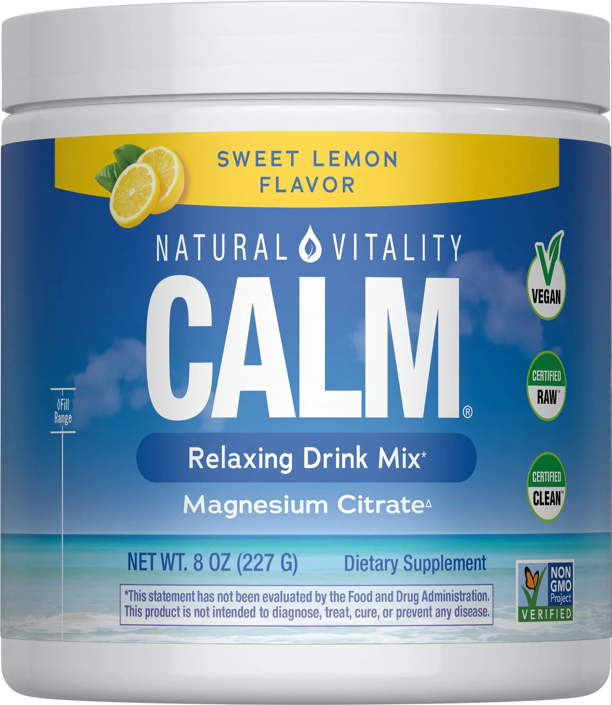 CALM Powder Sweet Lemon, 8 oz (227 g)