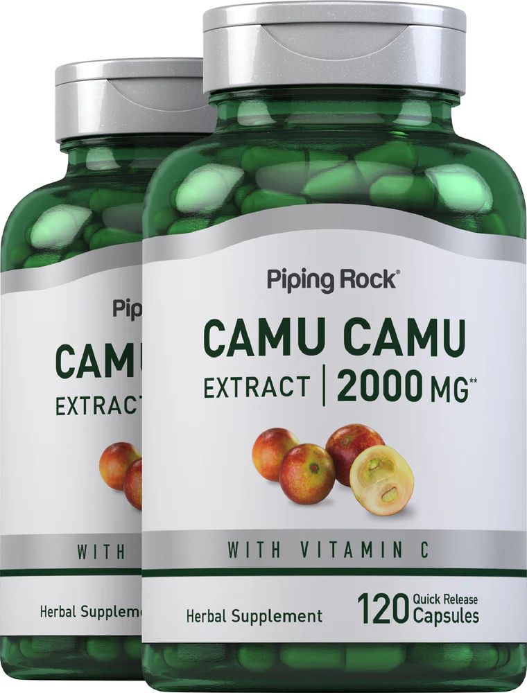 Camu Camu Extract, 2000 mg, 120 Quick Release Capsules, 2 Bottles