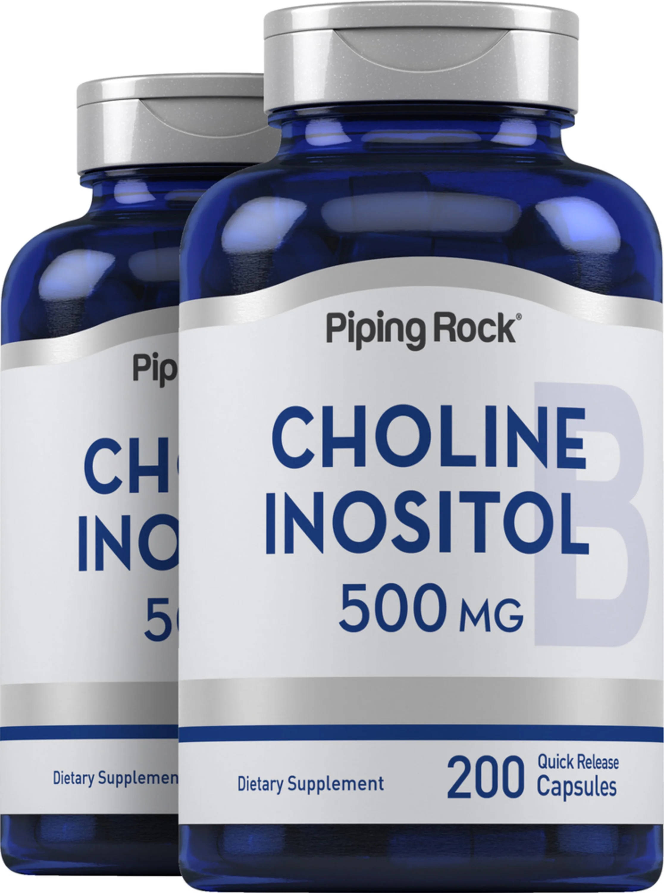 Choline Inositol, 500 mg, 200 Quick Release Capsules, 2  Bottles