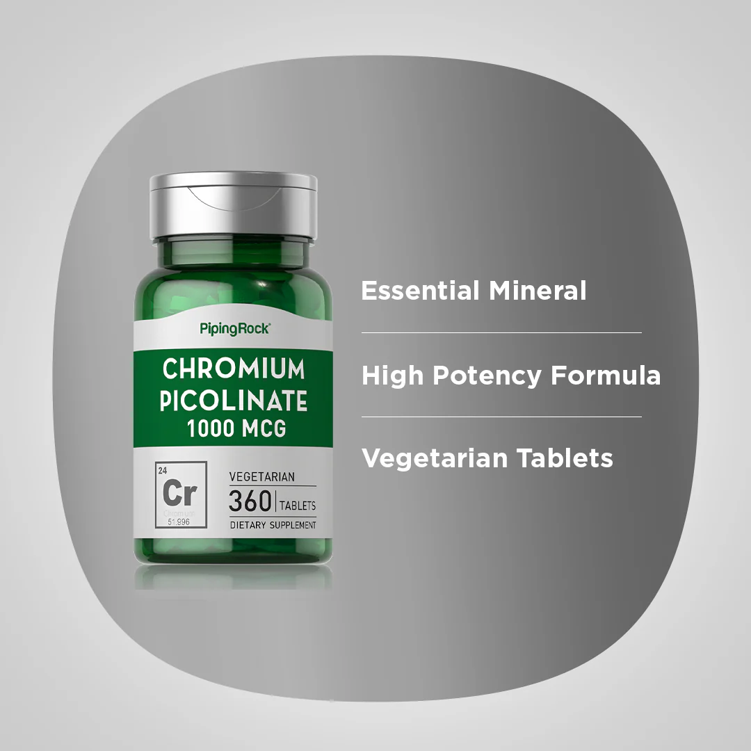 Chromium Picolinate, 1000 mcg, 360 Tablets - Image 4
