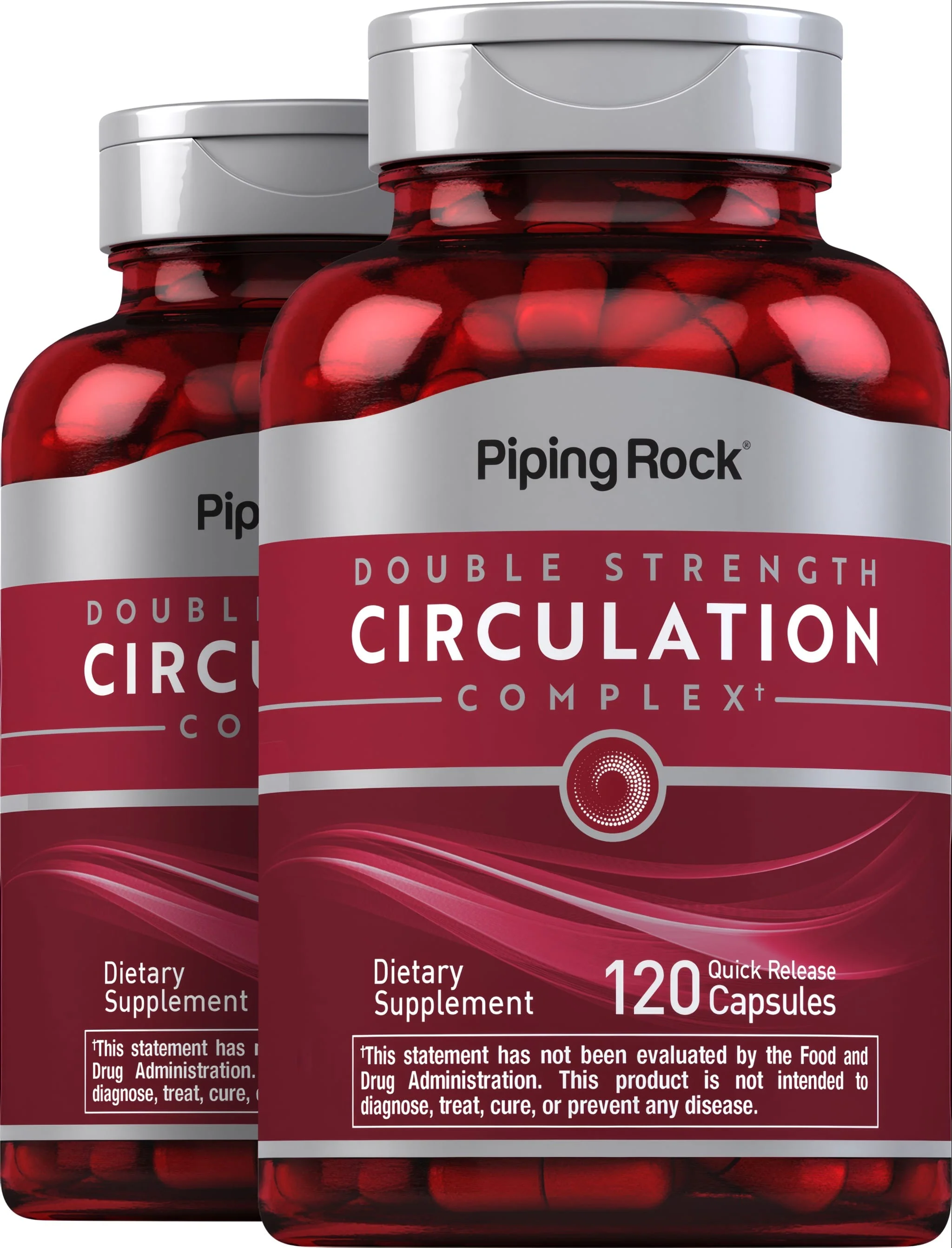 Circulation Complex (Double Strength), 120 Quick Release Capsules, 2 Bottles