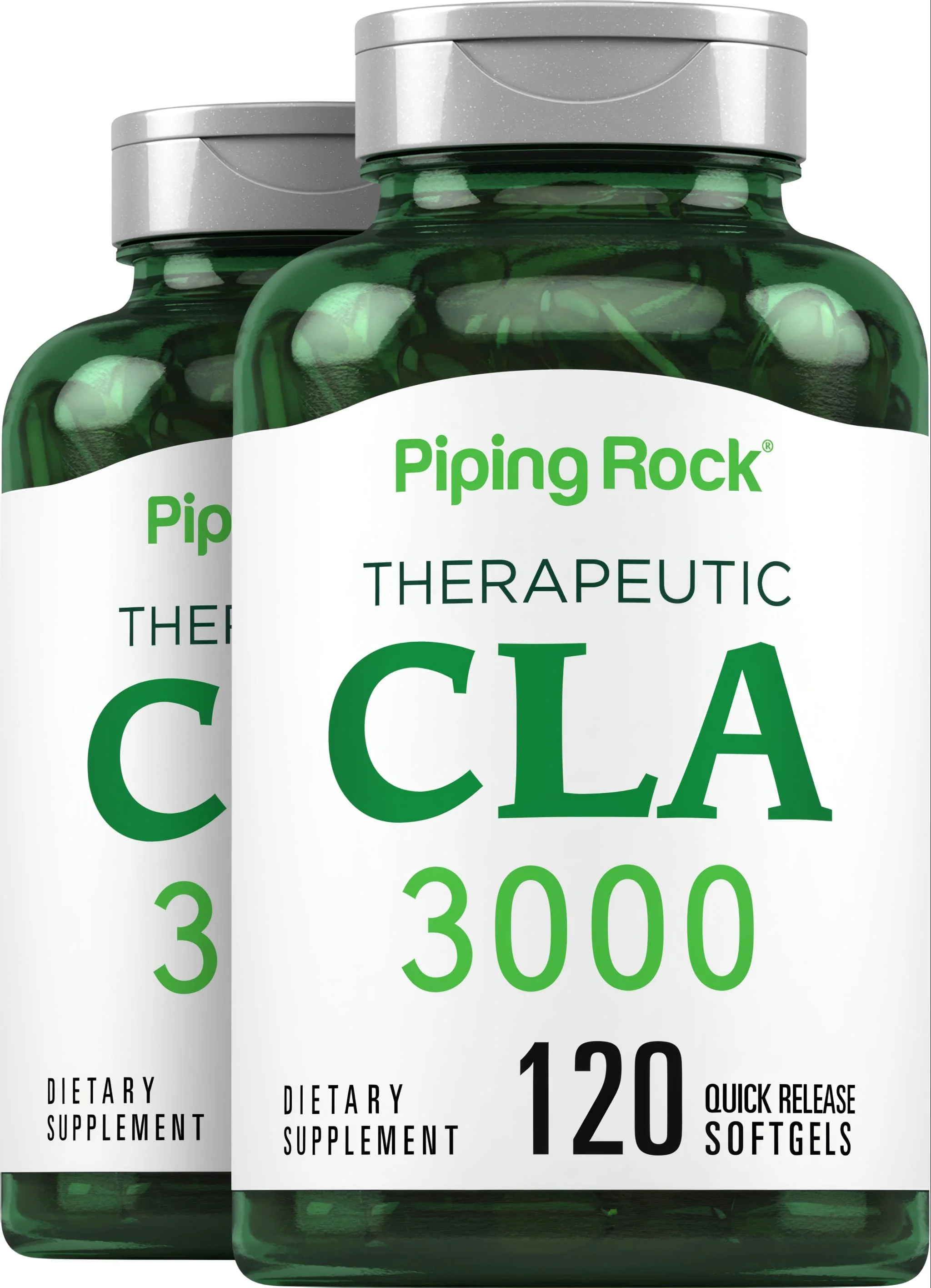 CLA 3000 (Therapeutic), 3000 mg (per serving), 120 Quick Release Softgels, 2 Bottles
