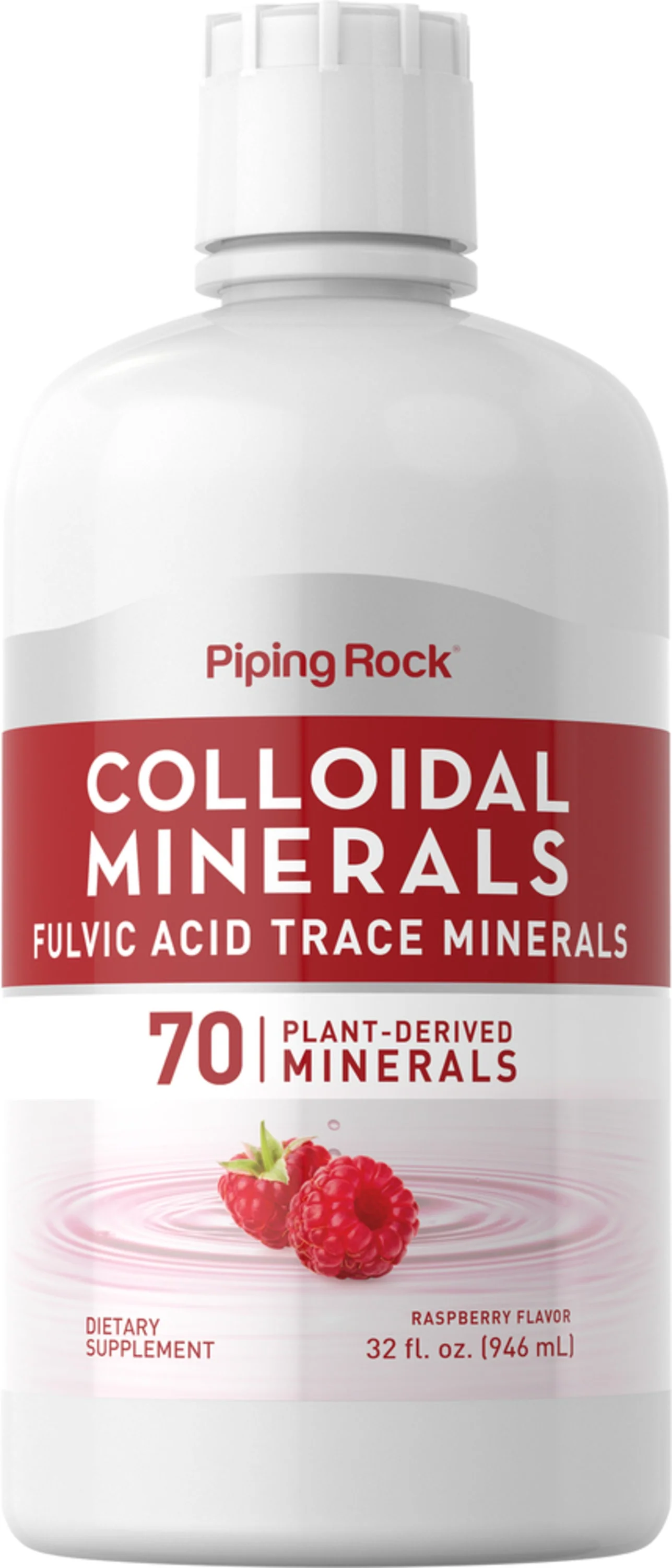 Colloidal Minerals (Raspberry), 32 fl oz (946 mL) Bottle - Image 2