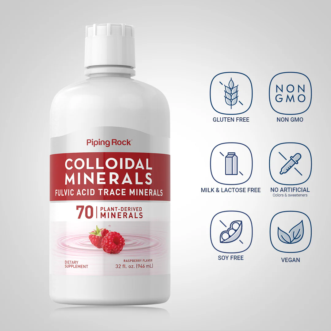 Colloidal Minerals (Raspberry), 32 fl oz (946 mL) Bottle - Image 5