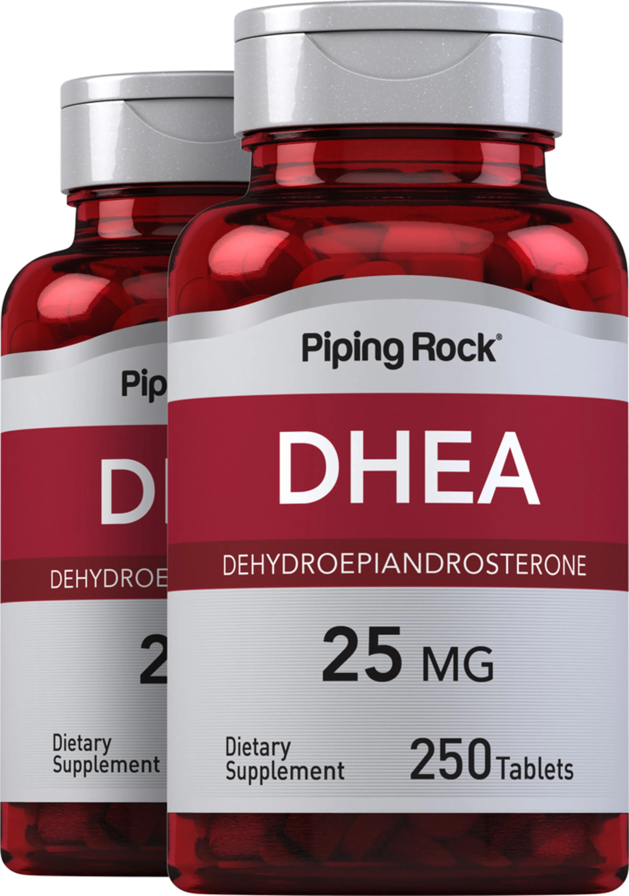 DHEA, 25 mg, 250 Tablets, 2 Bottles