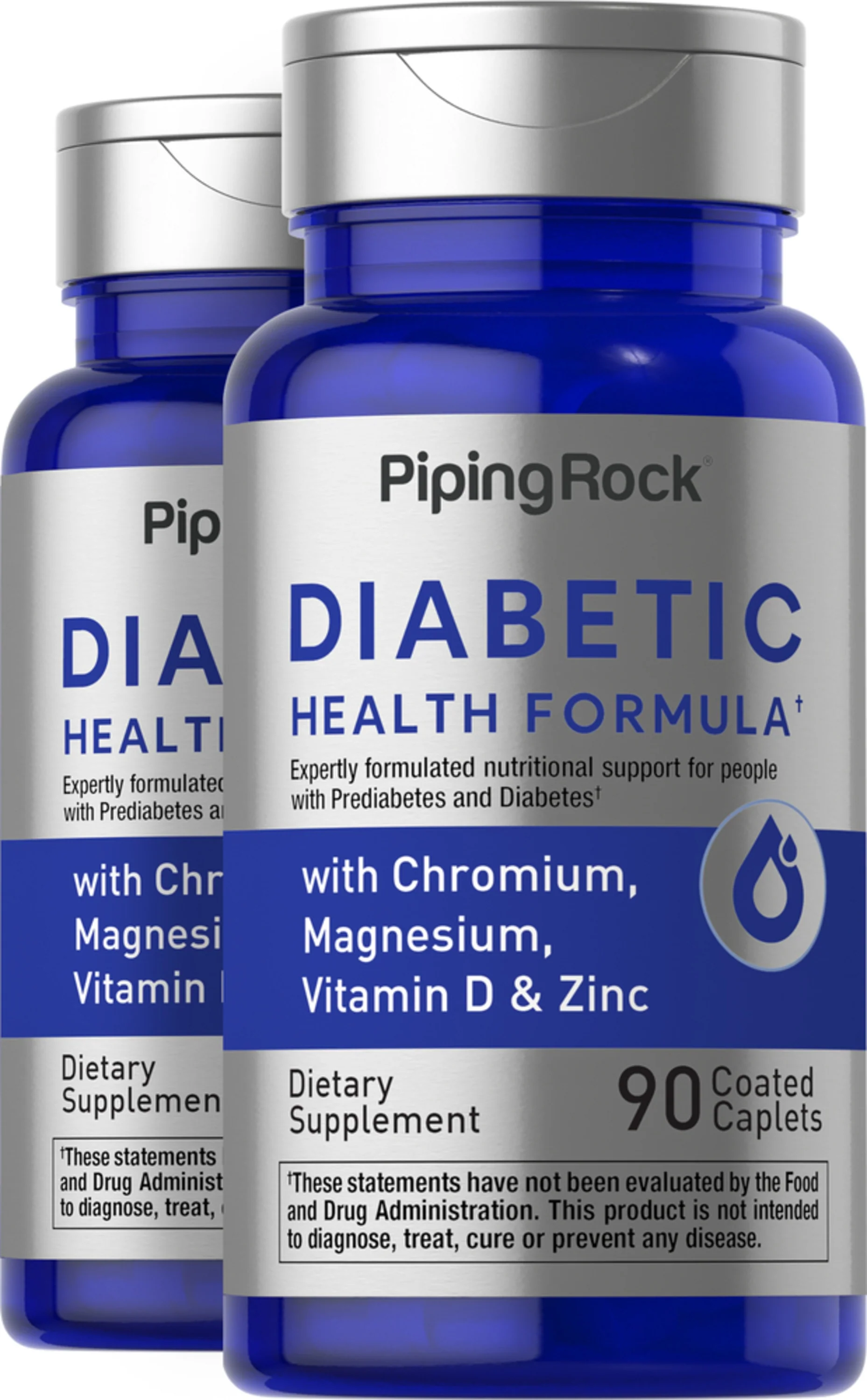 Diabetic Formula, 90 Coated Caplets, 2 Bottles