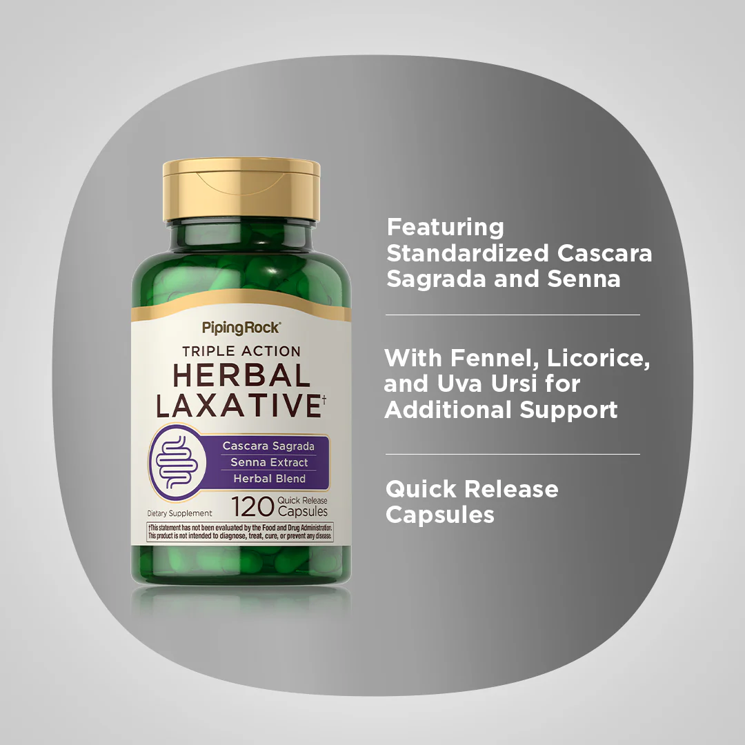 Herbal Laxative, 120 Quick Release Capsules - Image 4