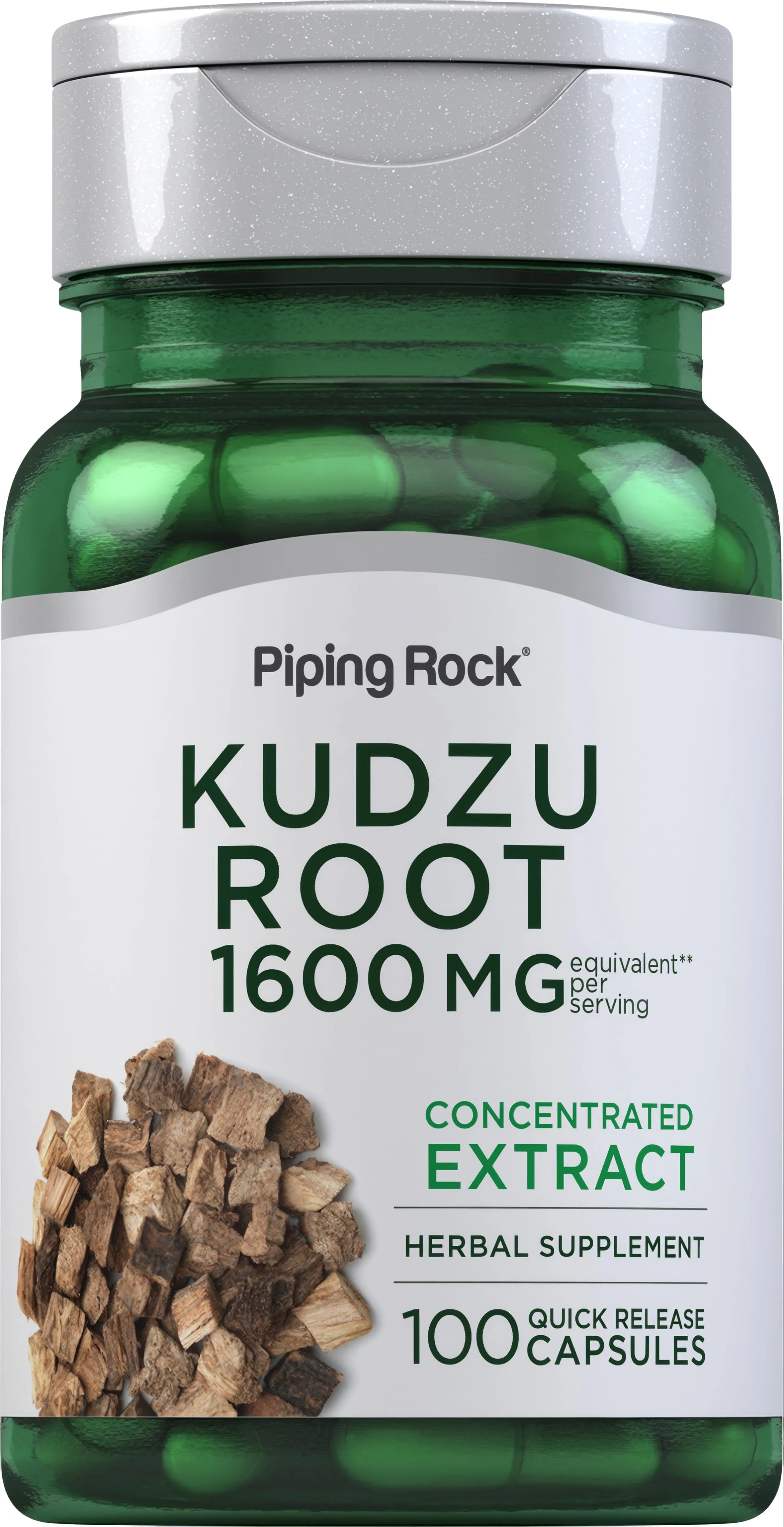 Kudzu Root, 1600 mg (per serving), 100 Quick Release Capsules