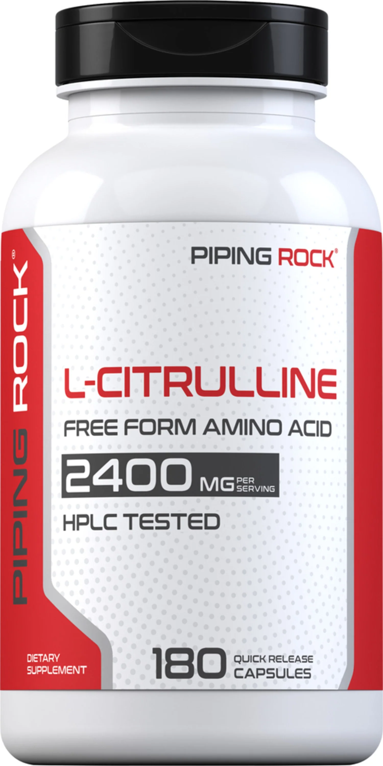 L-Citrulline, 2400 mg (per serving), 180 Quick Release Capsules
