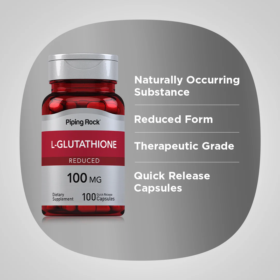 L-Glutathione (Reduced), 100 mg, 100 Quick Release Capsules - Image 4