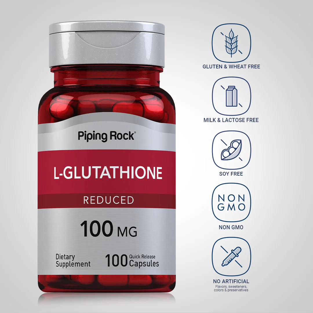 L-Glutathione (Reduced), 100 mg, 100 Quick Release Capsules - Image 5