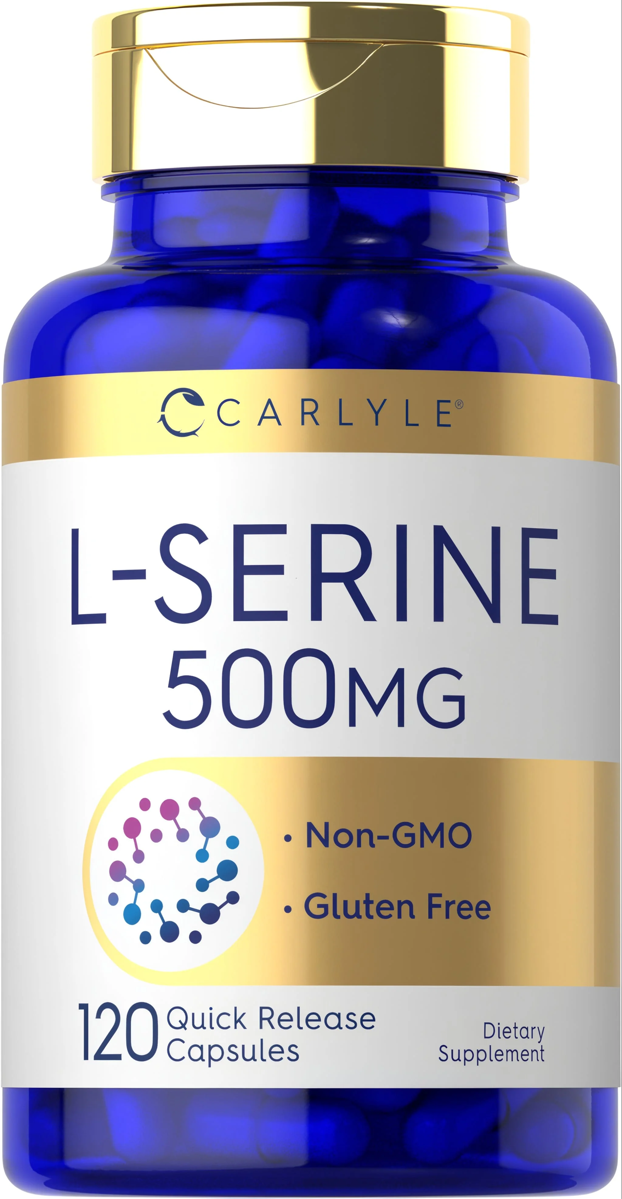 L-Serine, 500 mg, 120 Quick Release Capsules