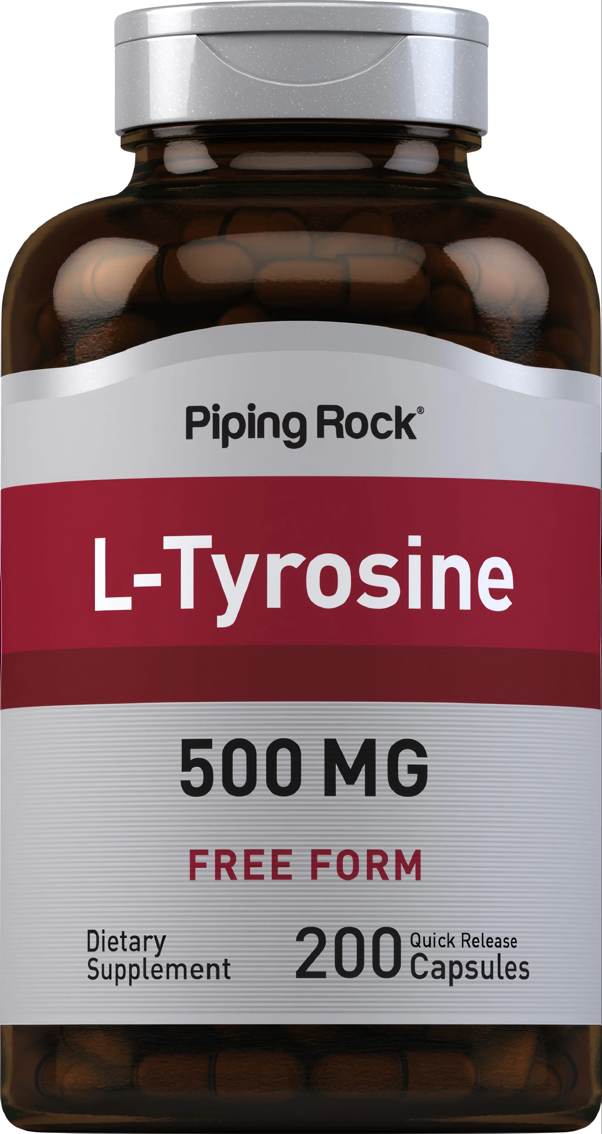 L-Tyrosine, 500 mg, 200 Quick Release Capsules