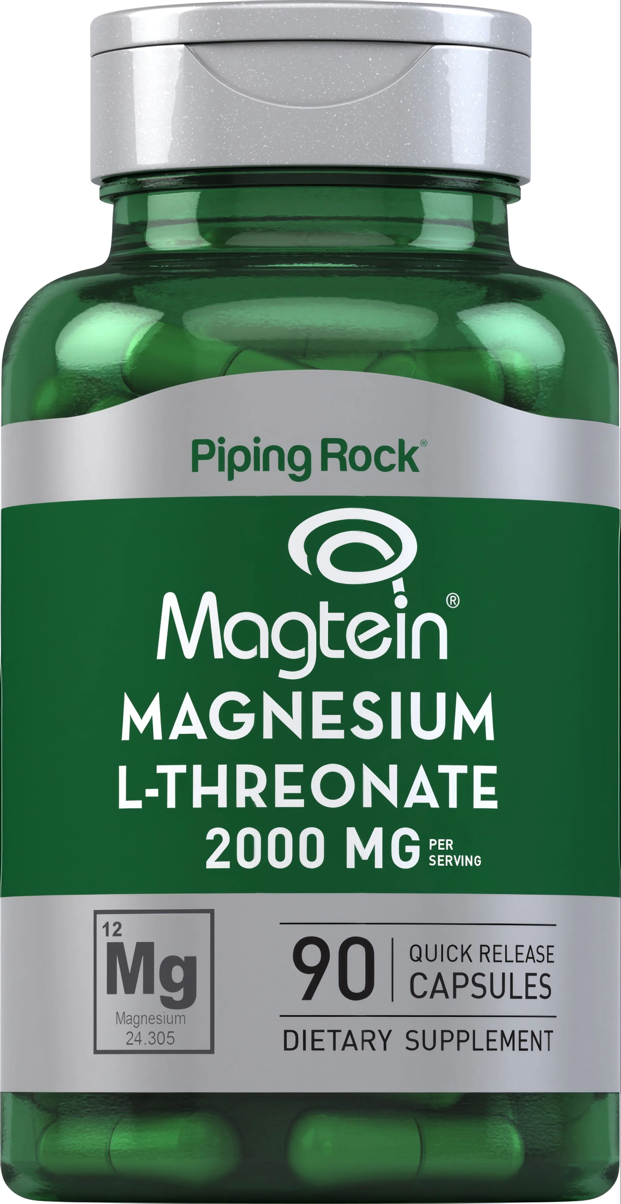 Magnesium L-Threonate Magtein, 90 Quick Release Capsules
