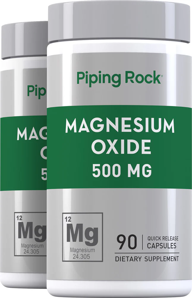 Magnesium Oxide, 500 mg, 90 Quick Release Capsules, 2 Bottles