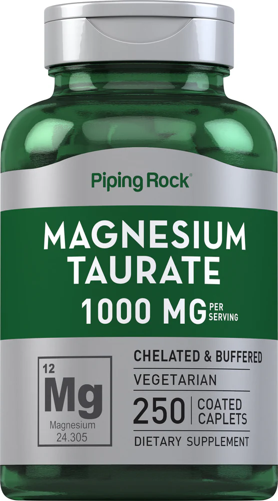 Magnesium Taurate, 1000 mg (per serving), 250 Coated Caplets