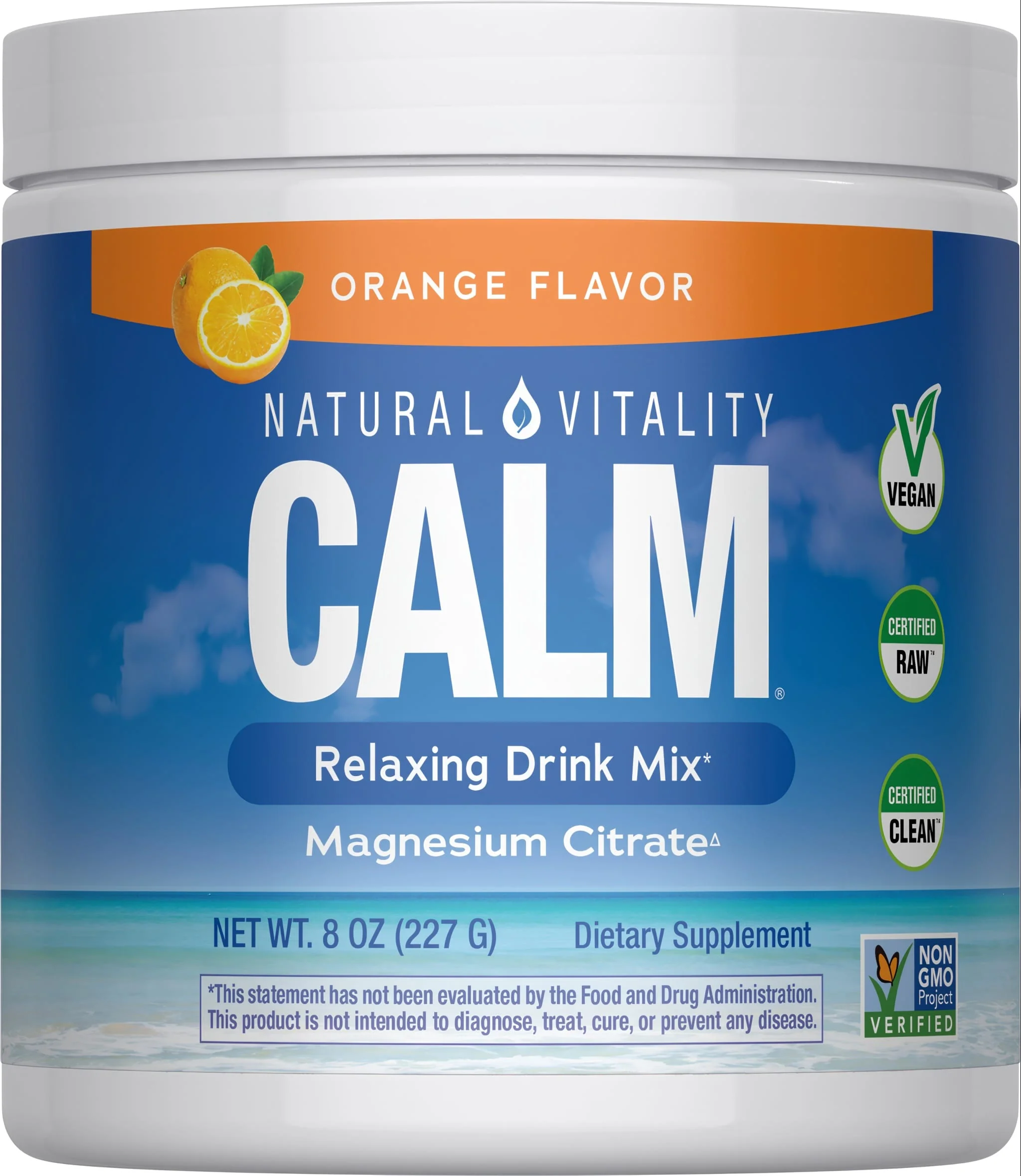 MAXCALM Powder Orange, 8 oz (226 g)