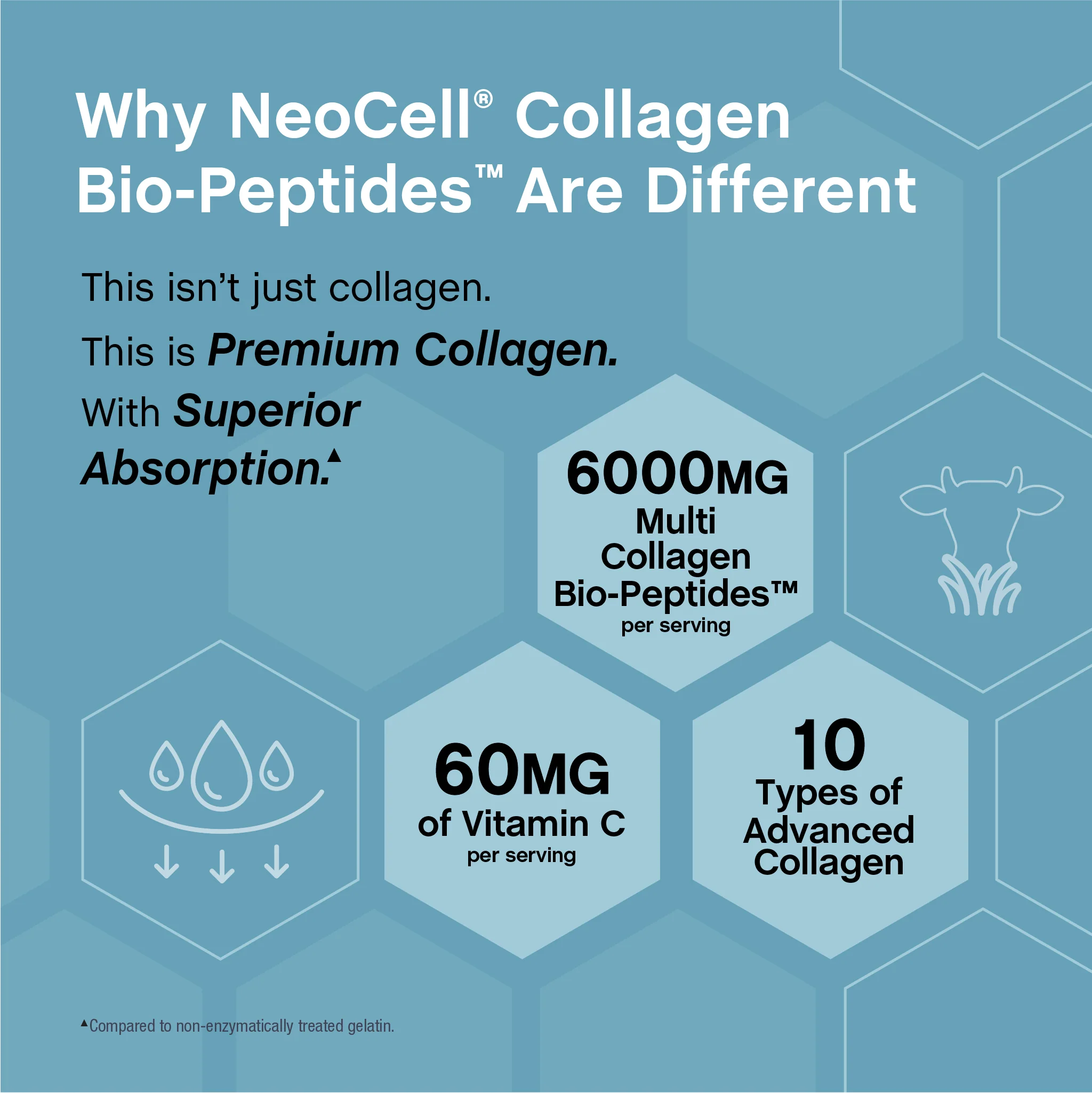 Multi Collagen Bio-Peptides, 360 Caplets - Image 7