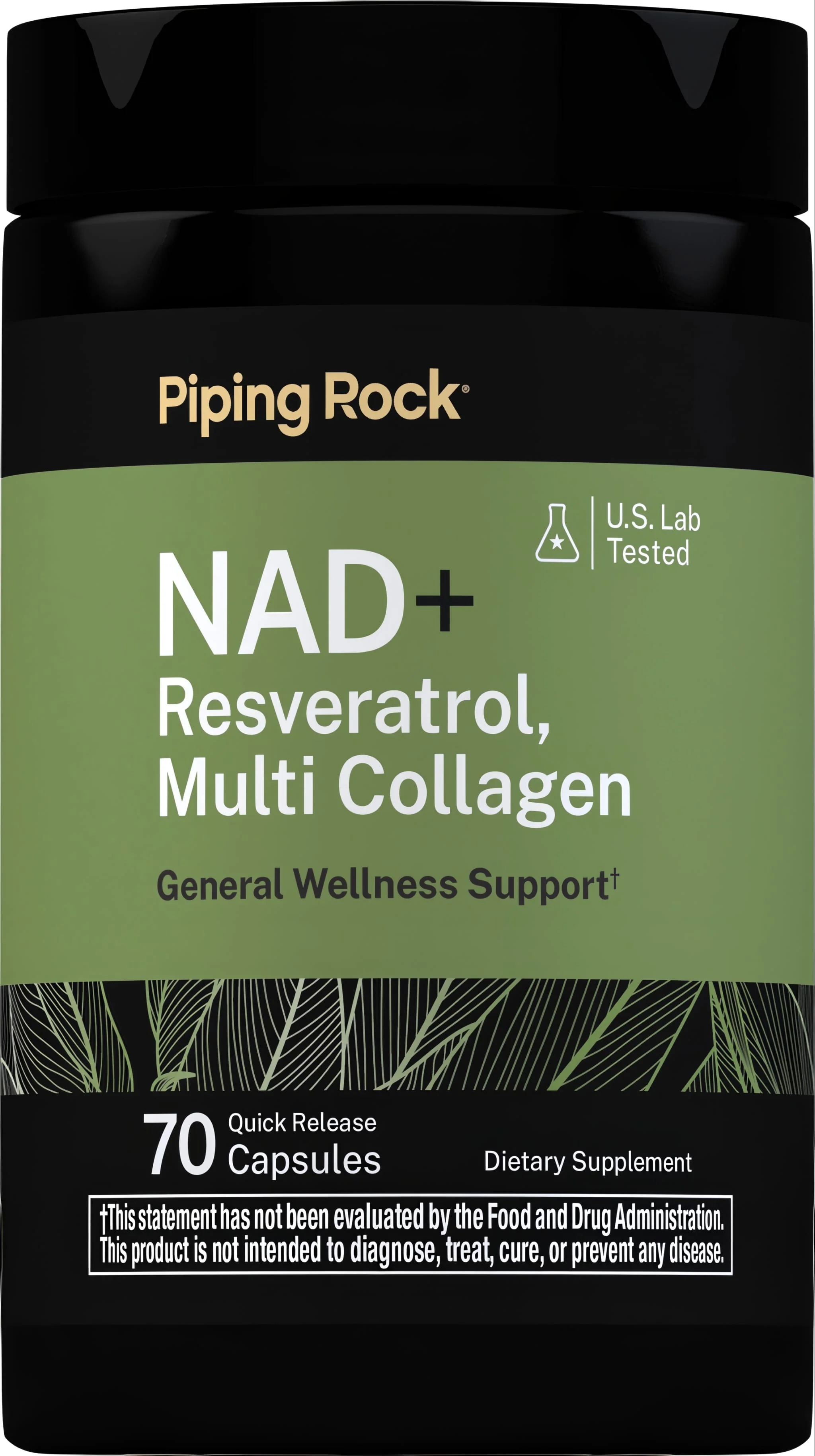NAD + Resveratrol, Multi Collagen, 70 Quick Release Capsules