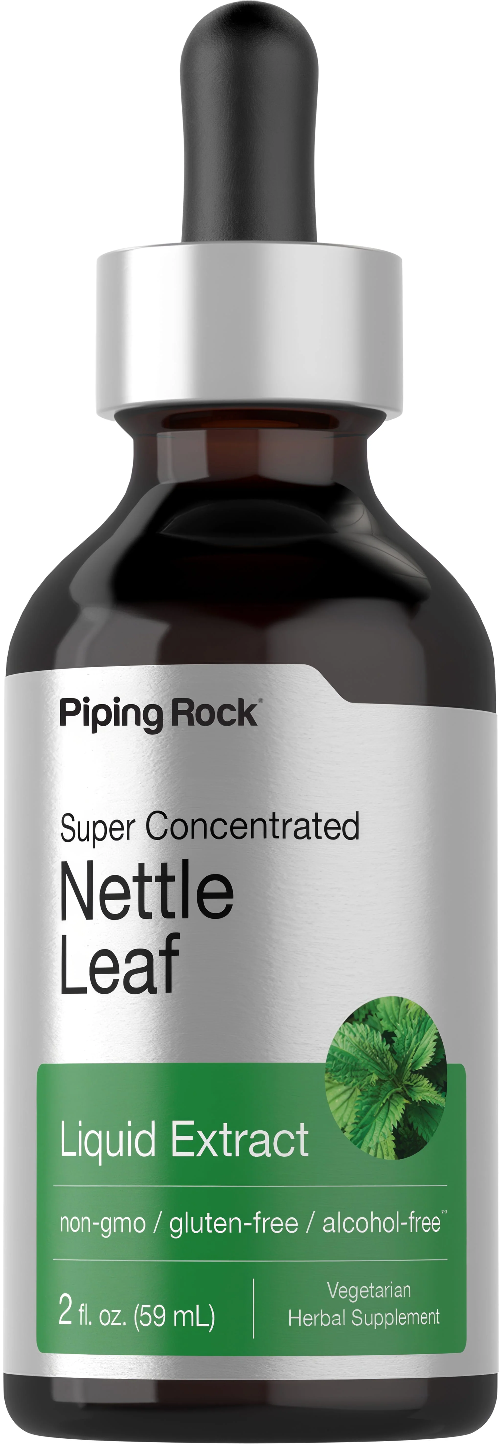 Nettle Leaf Liquid Extract Alcohol Free, 2 fl oz (59 mL) Dropper Bottle