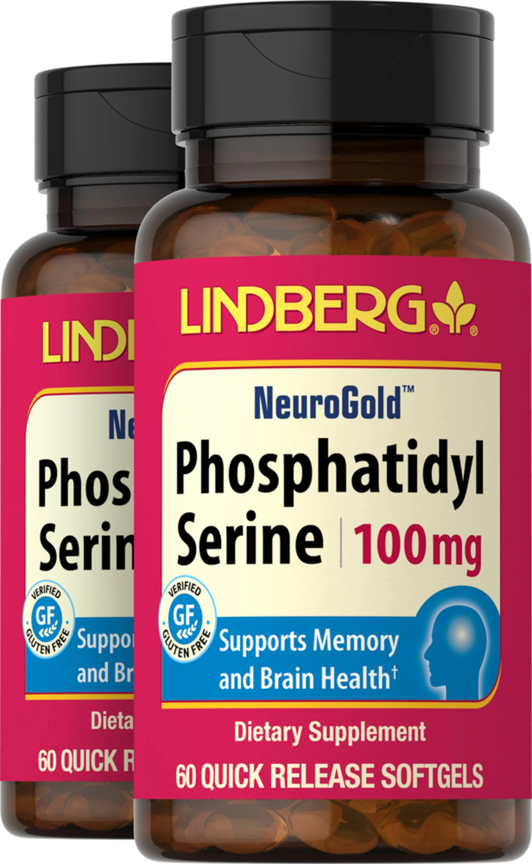 Phosphatidylserine (PS), 100 mg, 60 Quick Release Softgels, 2 Bottles