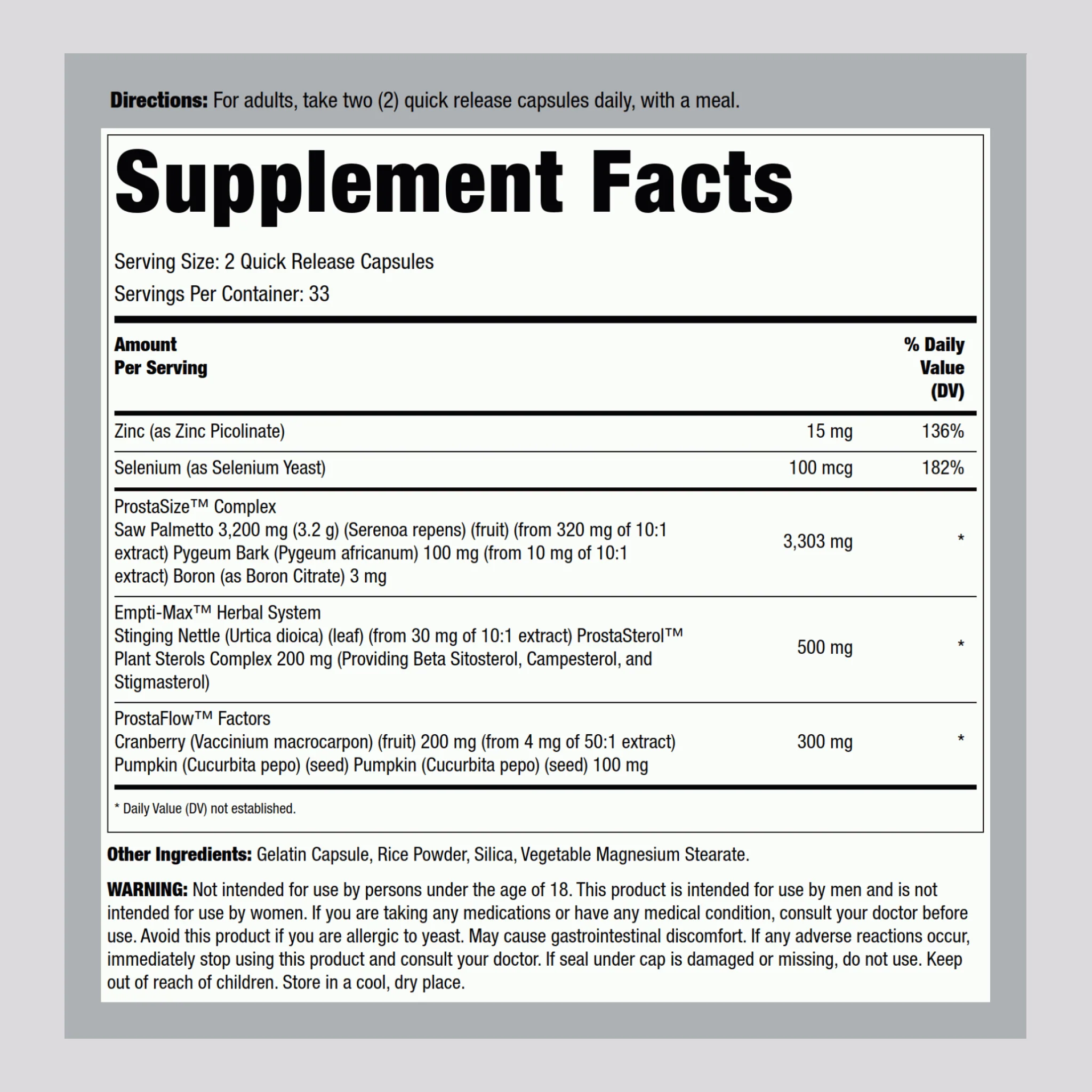 Prostate Support, 66 Capsules - Image 3