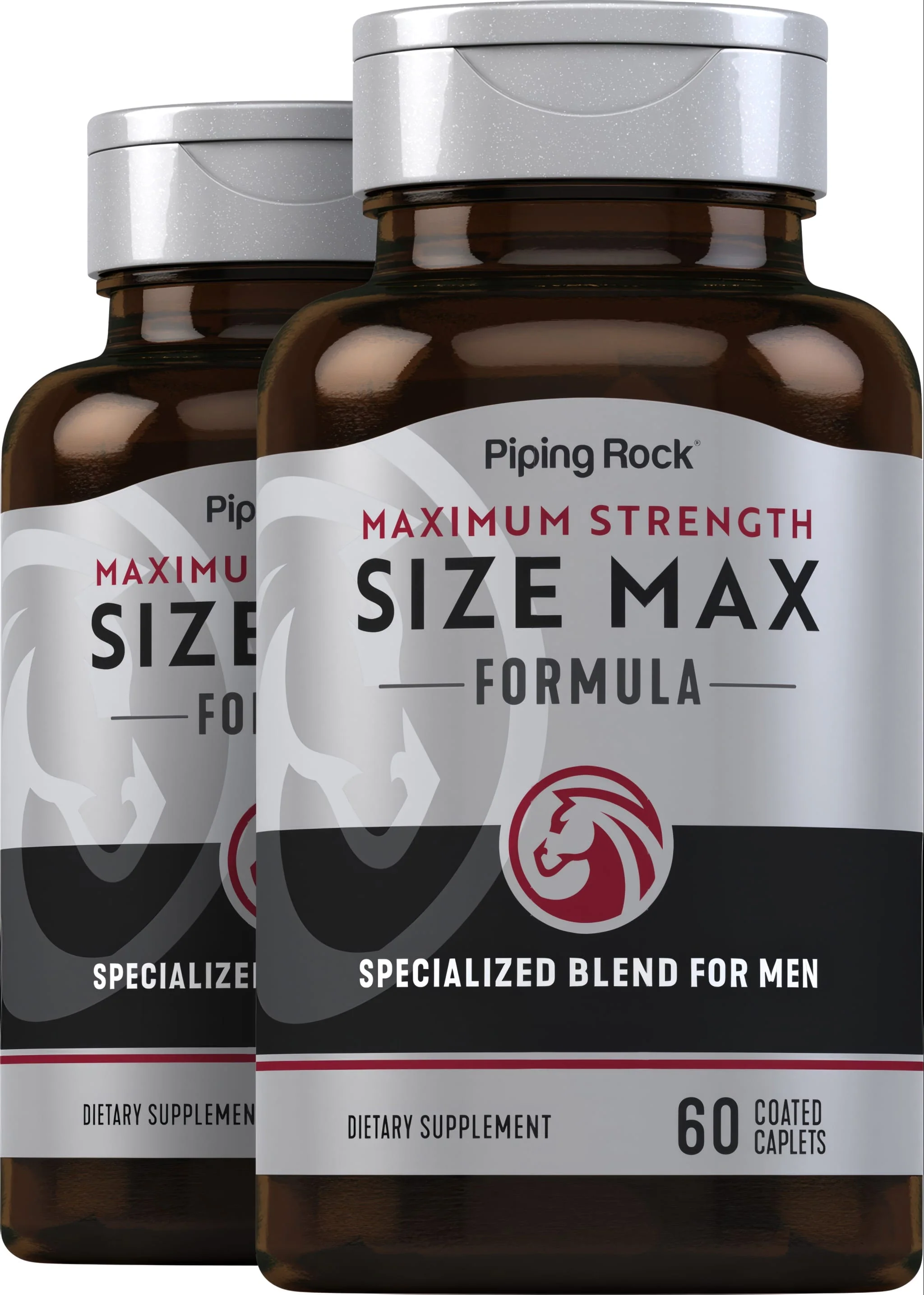Size Max, 60 Coated Caplets, 2 Bottles