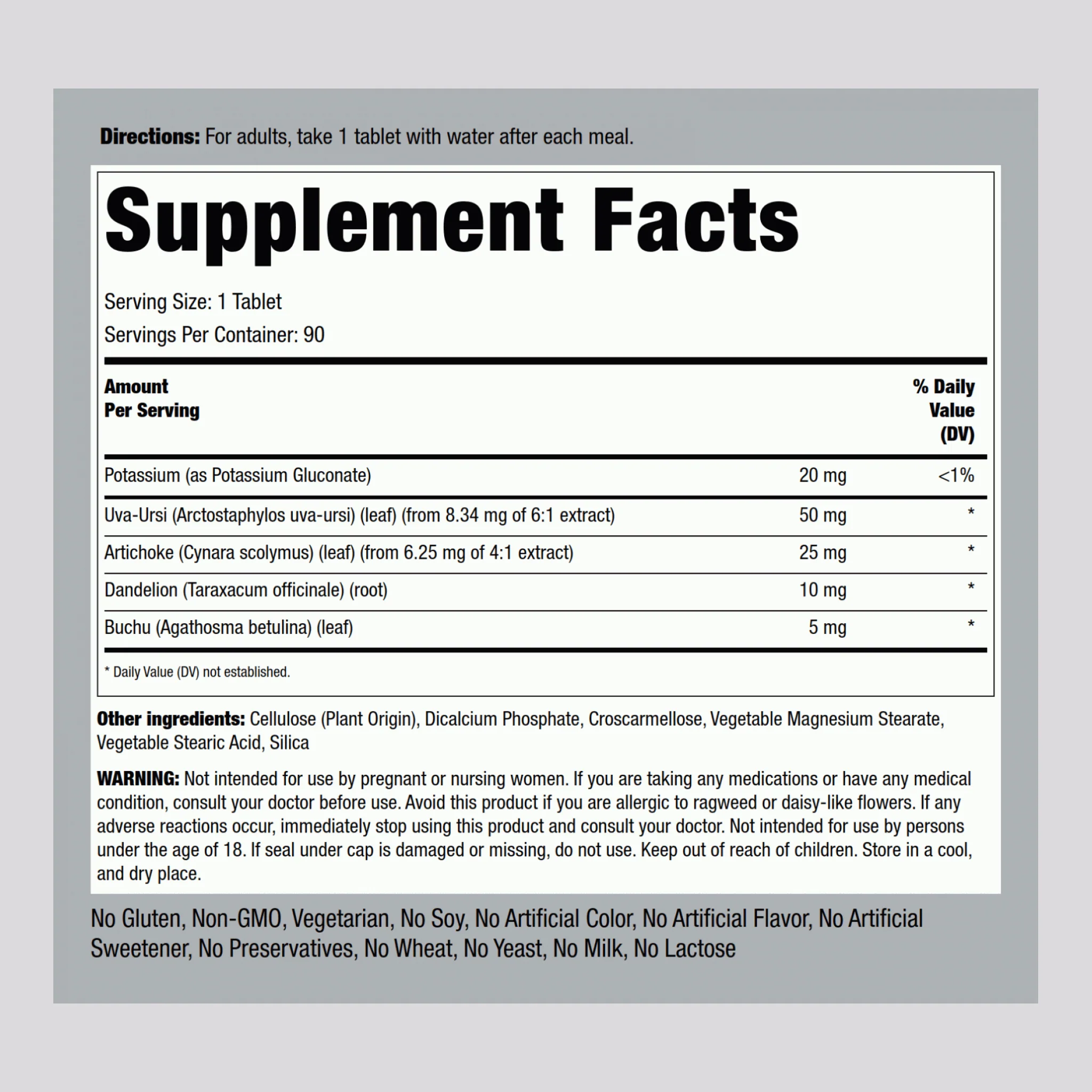 Super Strength Water Pill, 90 Tablets, 2 Bottles - Image 2