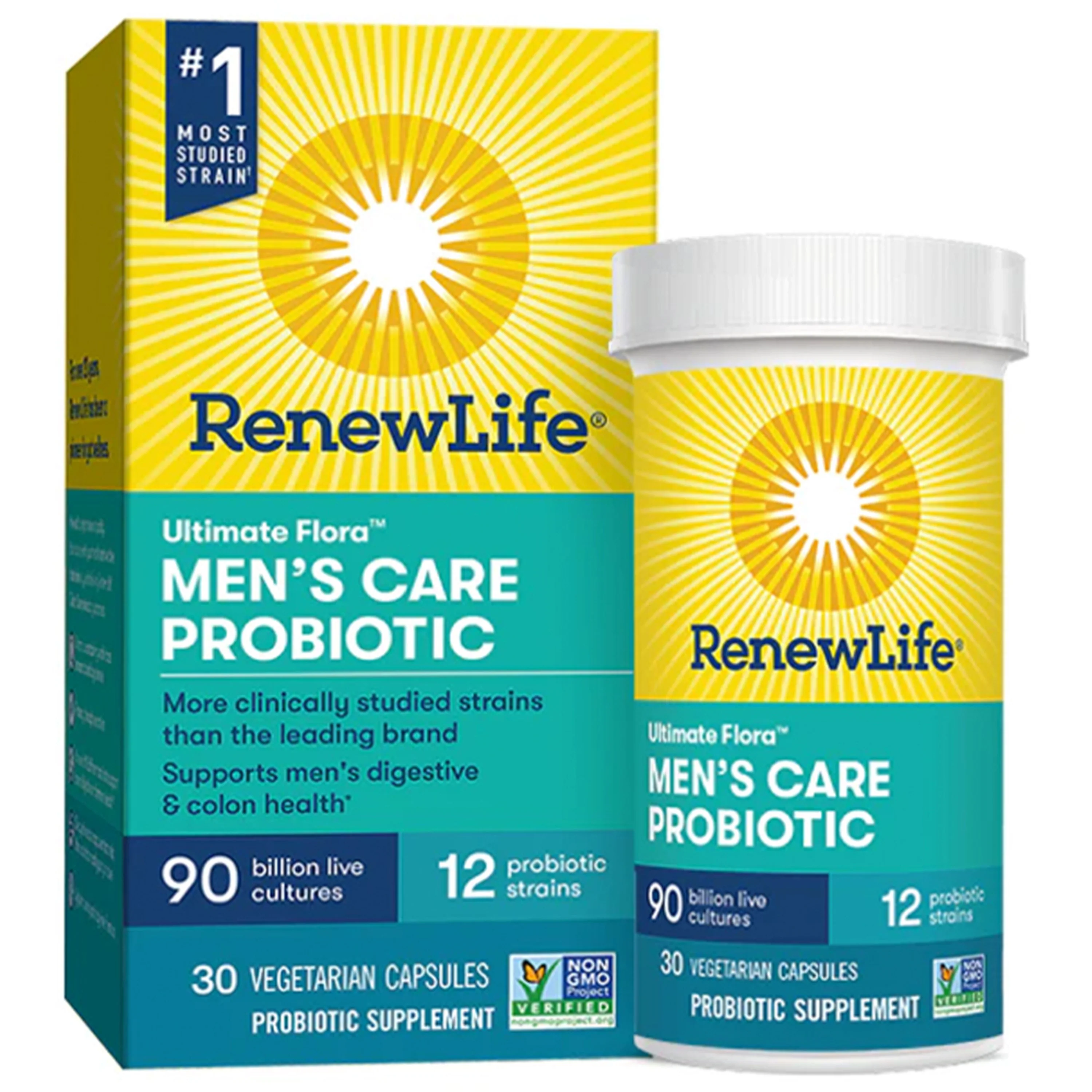 Ultimate Flora Men's Complete Probiotic 90 Billion, 30 Delayed Release Vegan Caps - Image 10