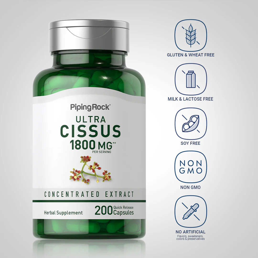 Ultra Cissus, 1800 mg (per serving), 200 Quick Release Capsules - Image 6