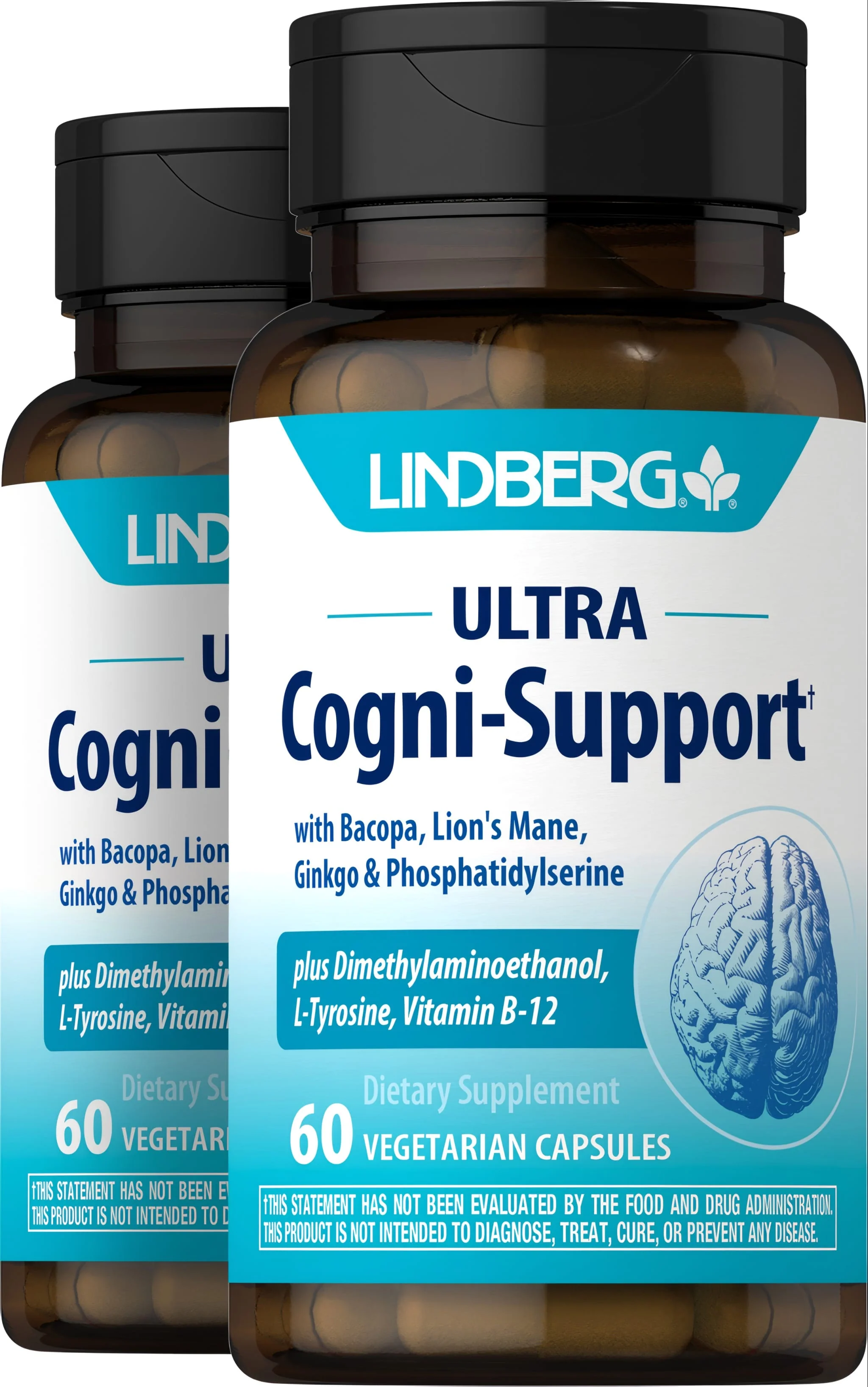 Ultra Cogni-Support, 60 Vegetarian Capsules, 2 Bottles
