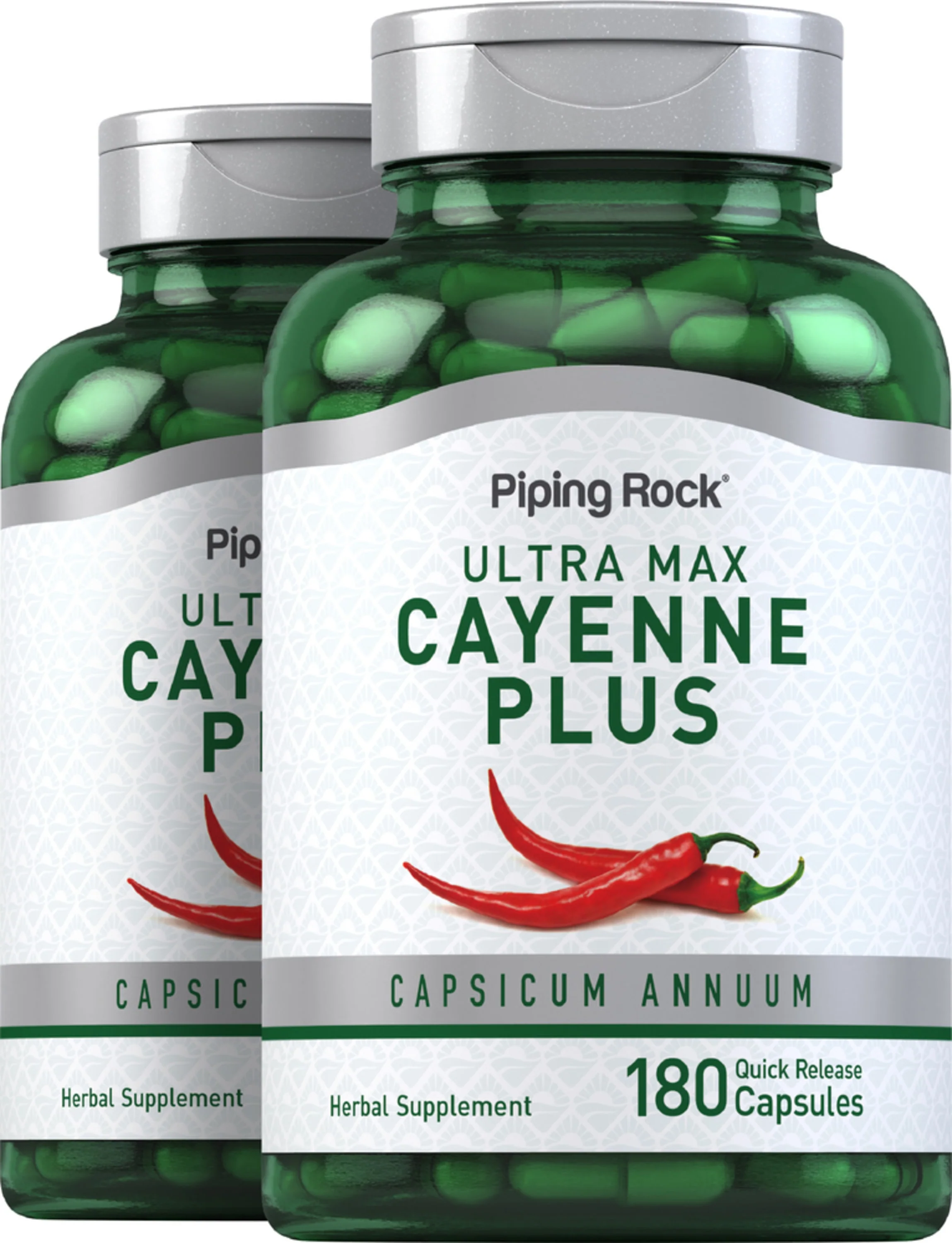 Ultra Max Cayenne Plus, 180 Quick Release Capsules, 2 Bottles
