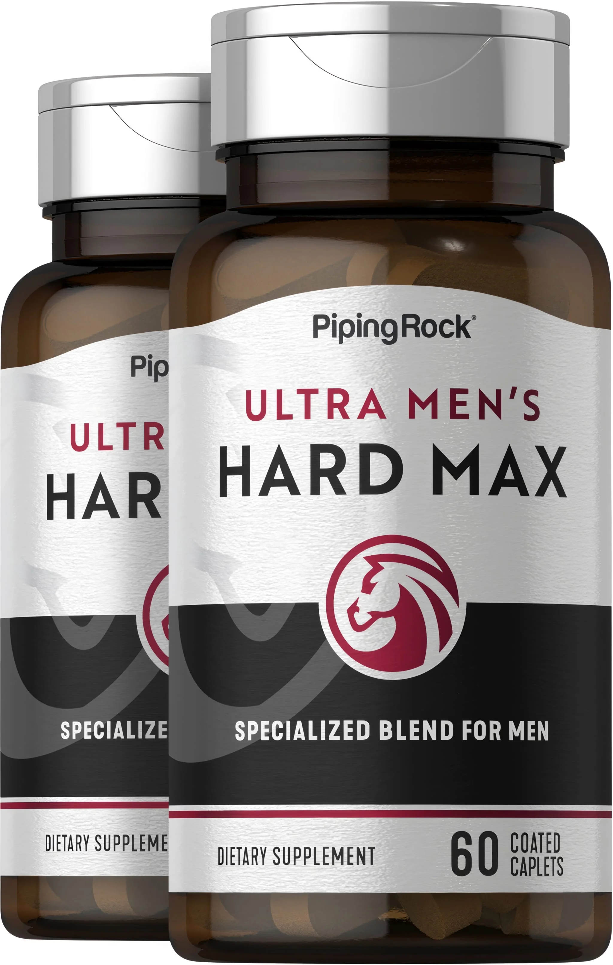 Ultra Men's HARD MAX, 60 Coated Caplets, 2 Bottles
