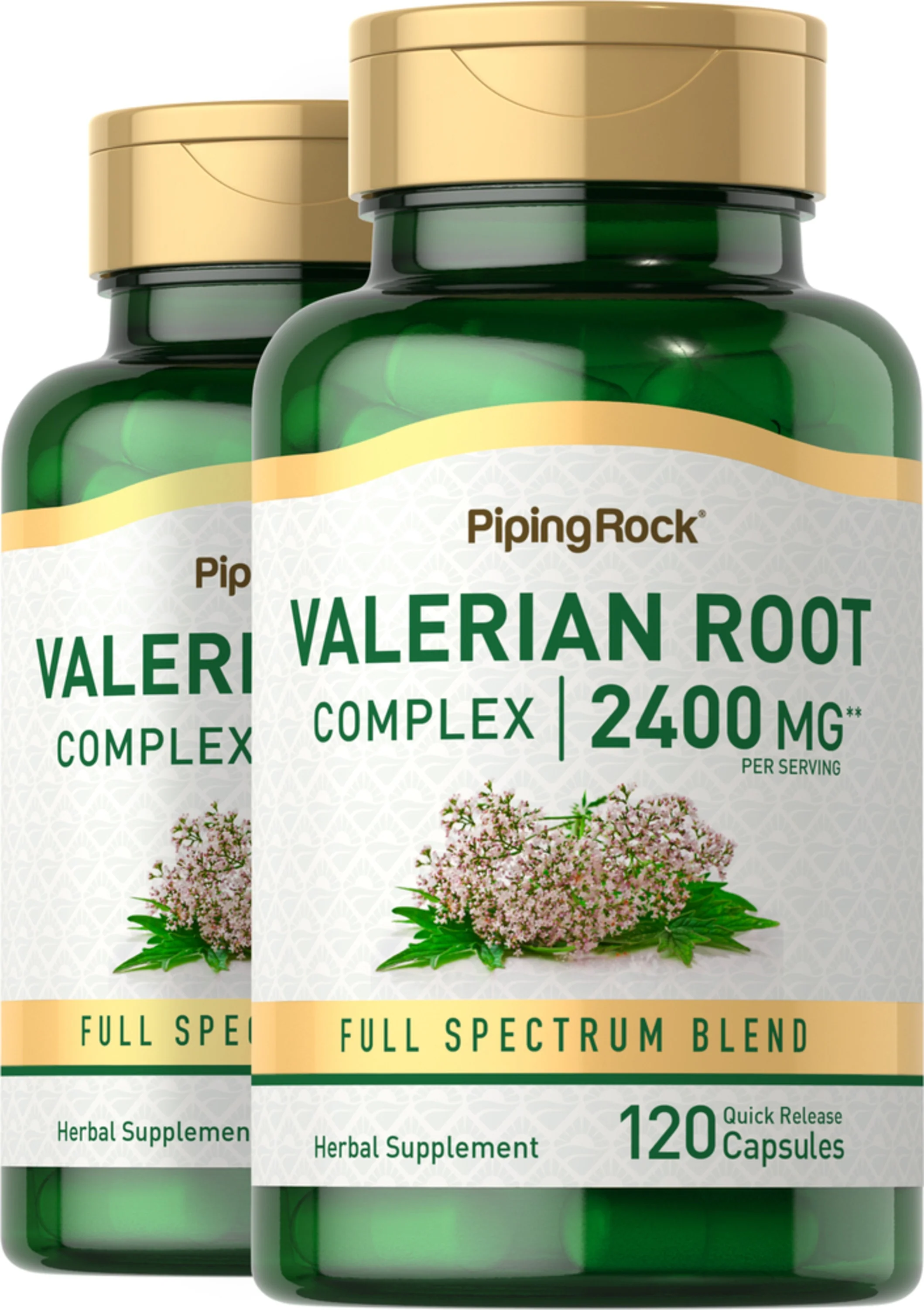 Valerian Root, 2400 mg, 120 Quick Release Capsules, 2 Bottles