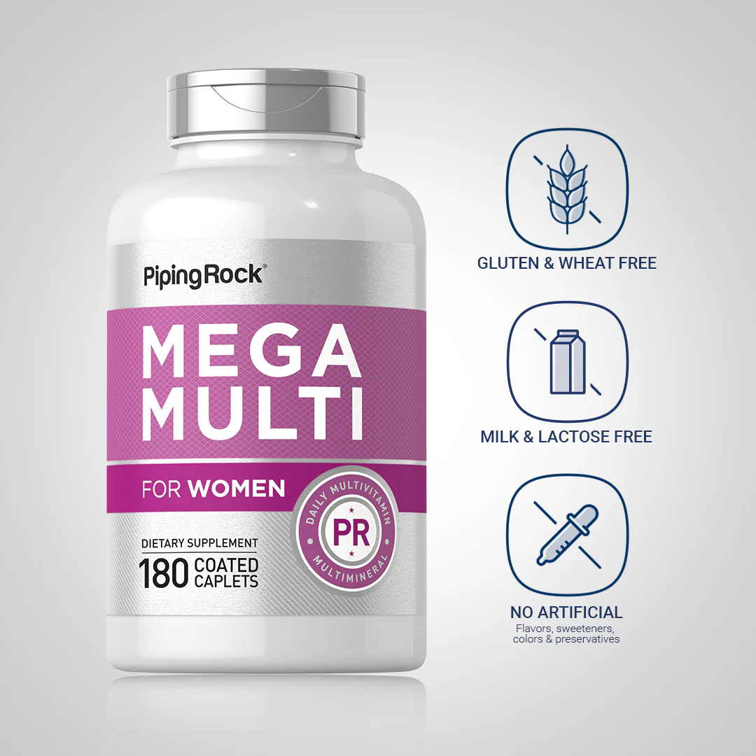 Women's Mega Multi, 180 Coated Caplets - Image 5
