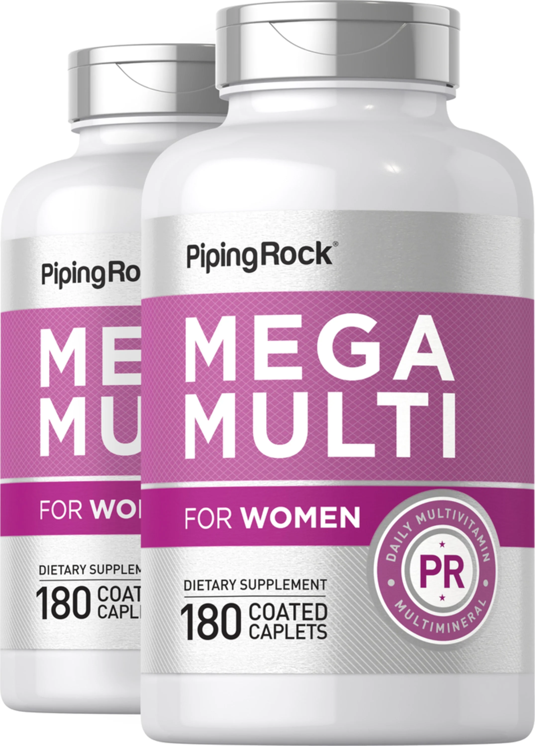 Women's Mega Multi, 180 Coated Caplets, 2 Bottles