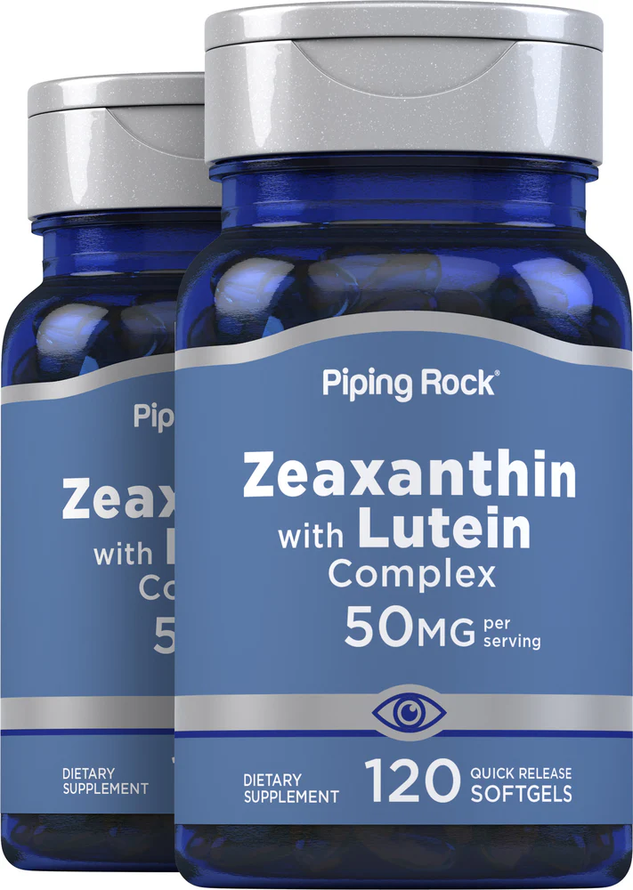 Zeaxanthin with Lutein Complex, 50 mg (per serving), 120 Quick Release Softgels, 2 Bottles