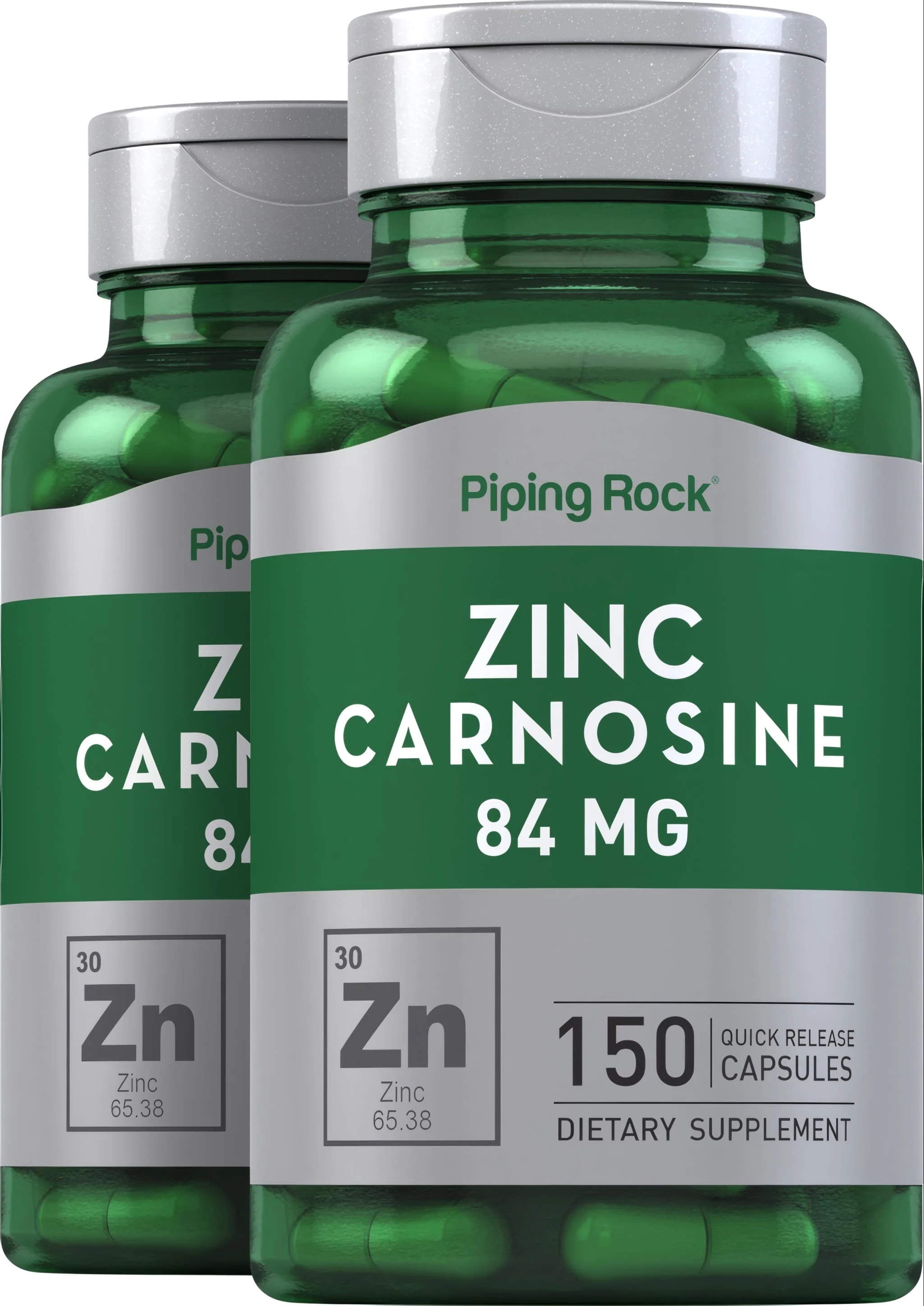 Zinc Carnosine, 84 mg, 150 Quick Release Capsules, 2 Bottles